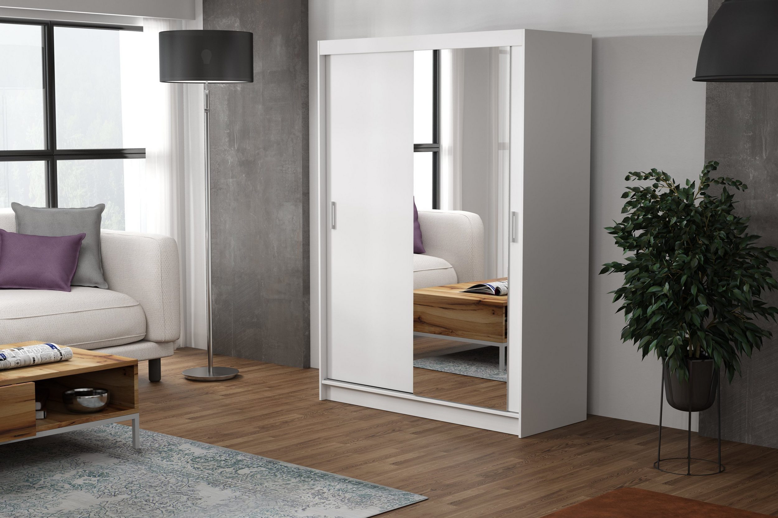 Beautysofa Kleiderschrank Rio mit Einlegeböden und günstig online kaufen
