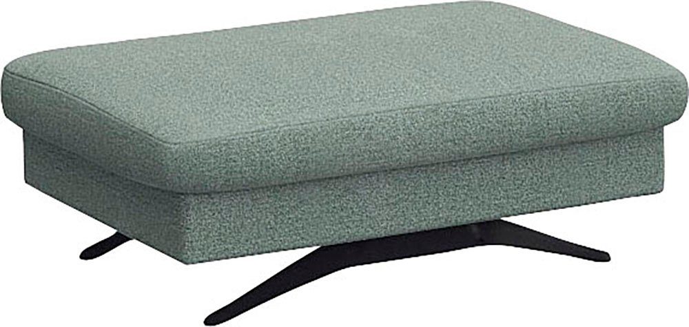 FLEXLUX Pouf Glow Sitzhocker, Polsterhocker, Hocker mit Stauraum, Fuß schwarz