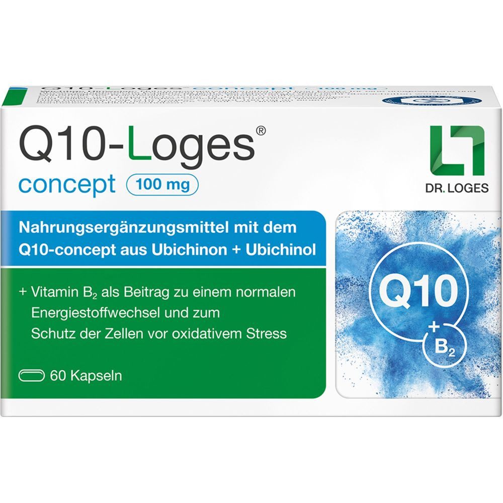 Dr. Loges + Co. GmbH Q10-LOGES concept 100 mg Kapseln Kapseln, 60 St.
