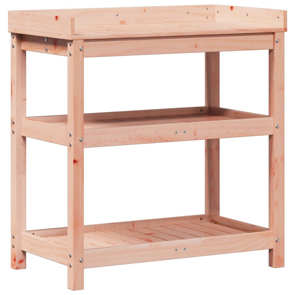 vidaXL Pflanztisch Pflanztisch mit Ablagen 82,5x45x86,5 cm Massivholz Douglasie Anzucht