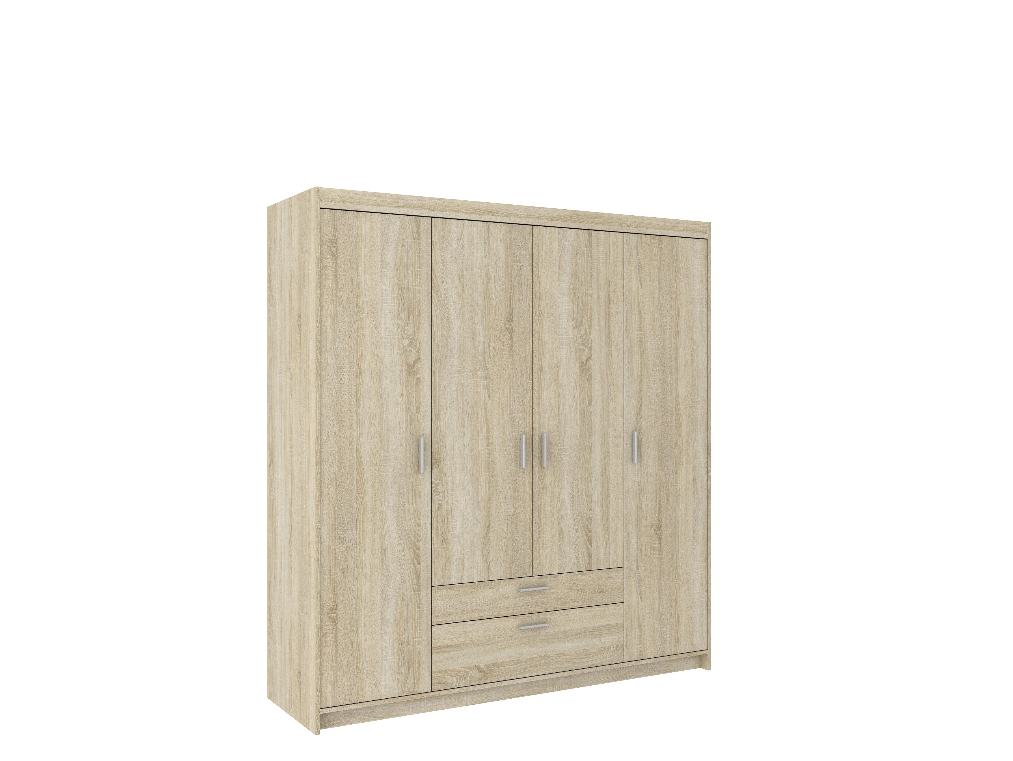 Beautysofa Drehtürenschrank ELENA 4D 4-Türig, mit günstig online kaufen