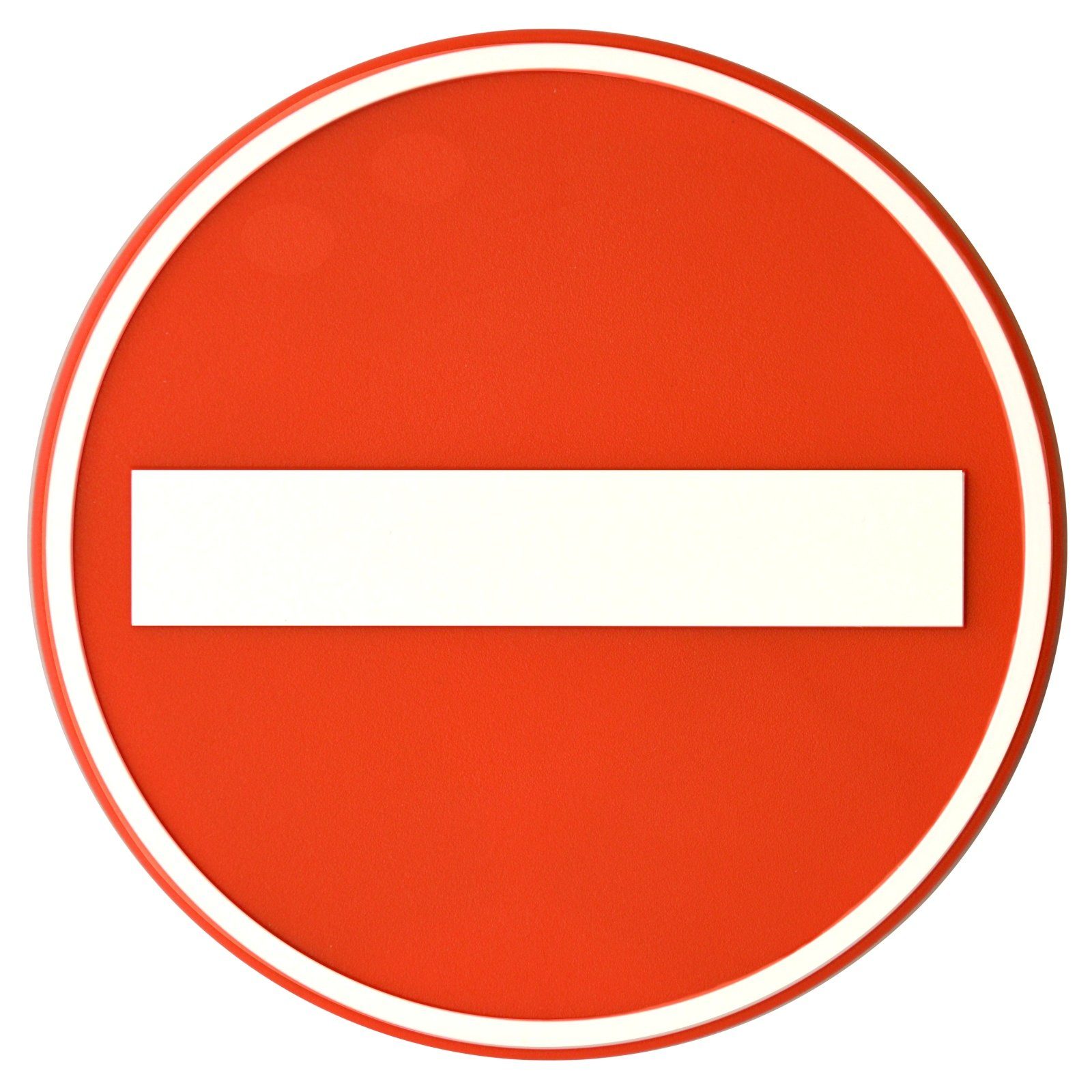 HR Autocomfort Warnschild DURCHFAHRT Einfahrt Zutritt verboten Schild 15 cm Relief Kunststoff selbstklebend