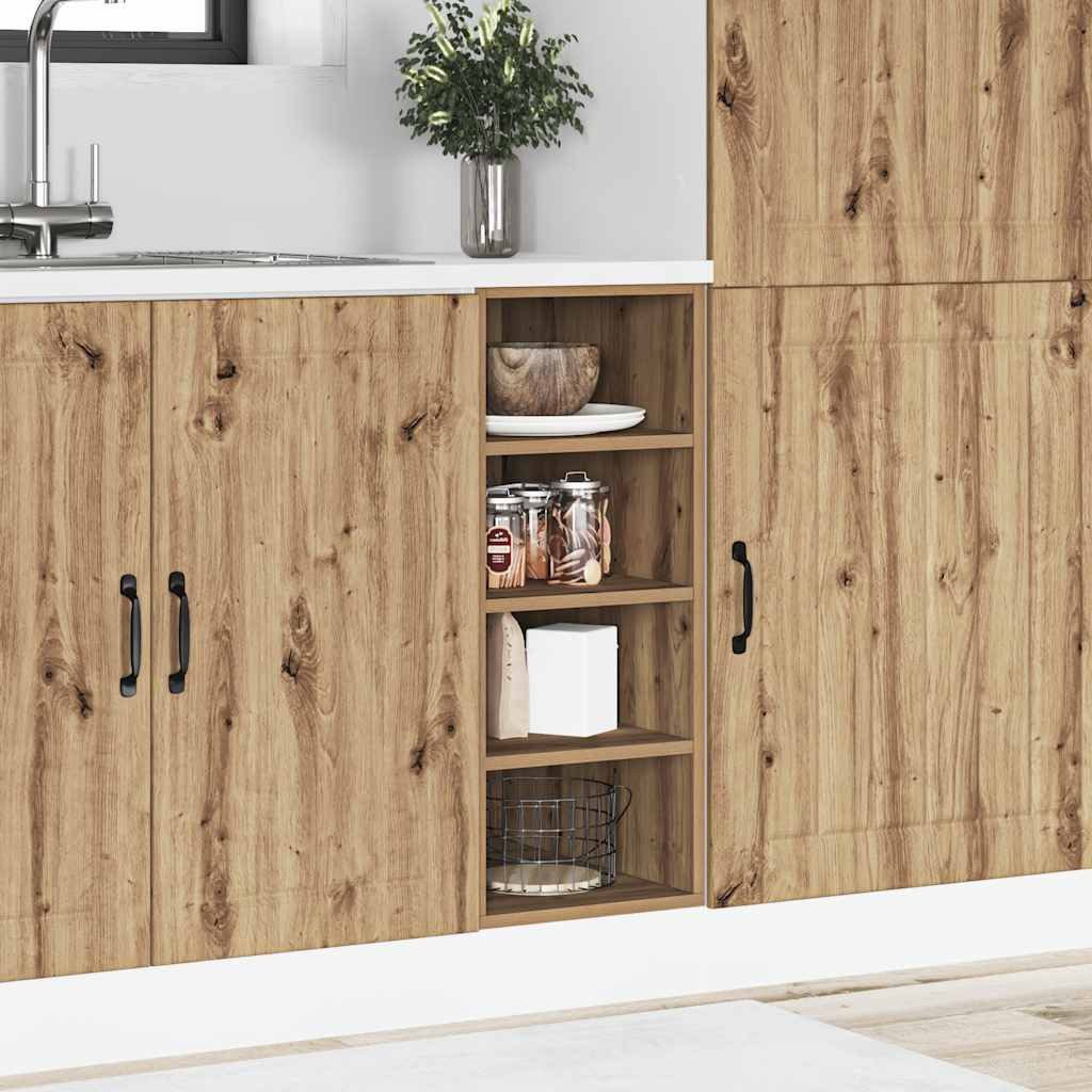 vidaXL Unterschrank NA Unterschrank Artisan-Eiche 30x44,5x81,5 cm Spanplatte
