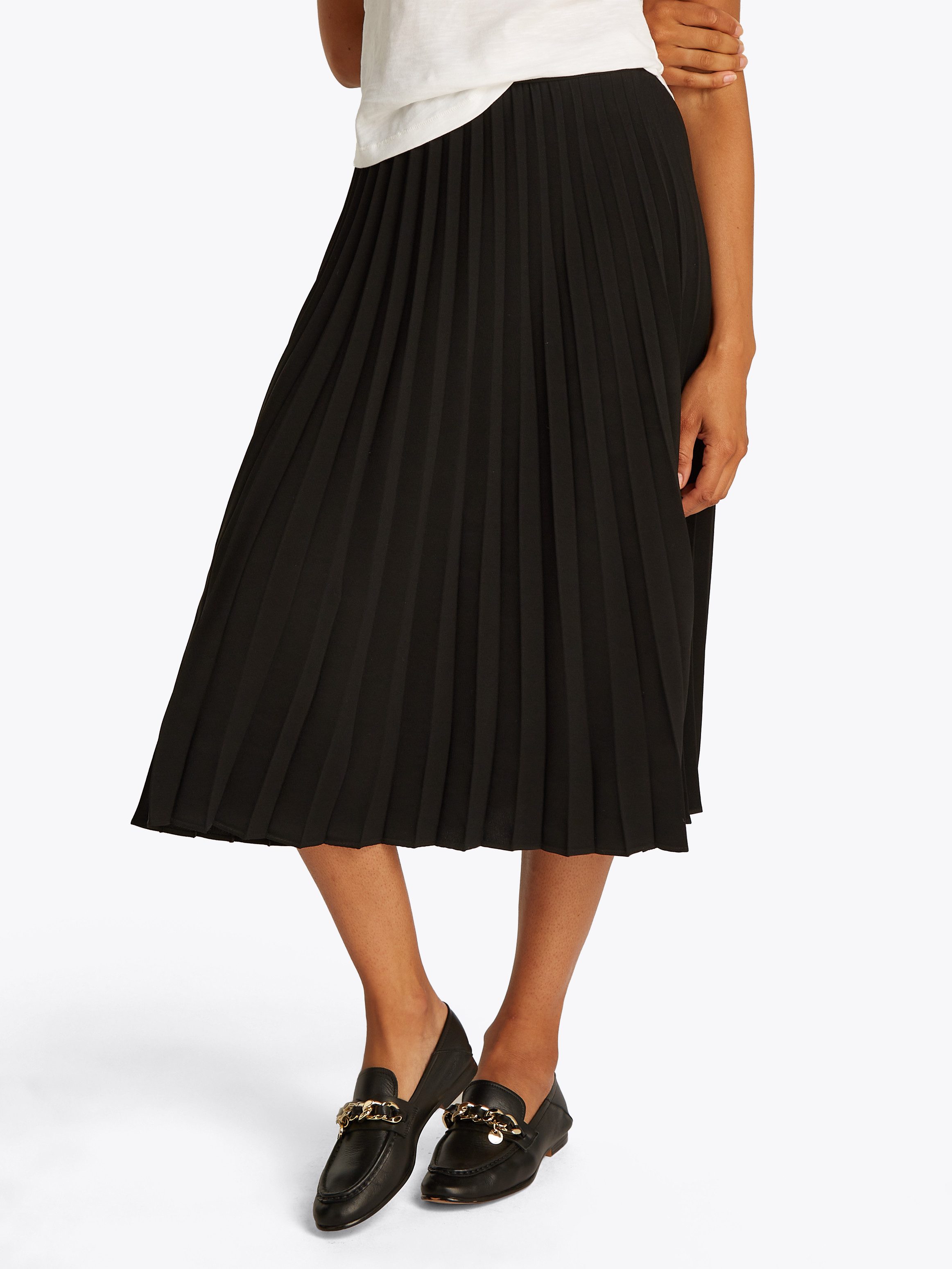 Tommy Hilfiger Plisseerock FLUID PLEATED PULL günstig online kaufen