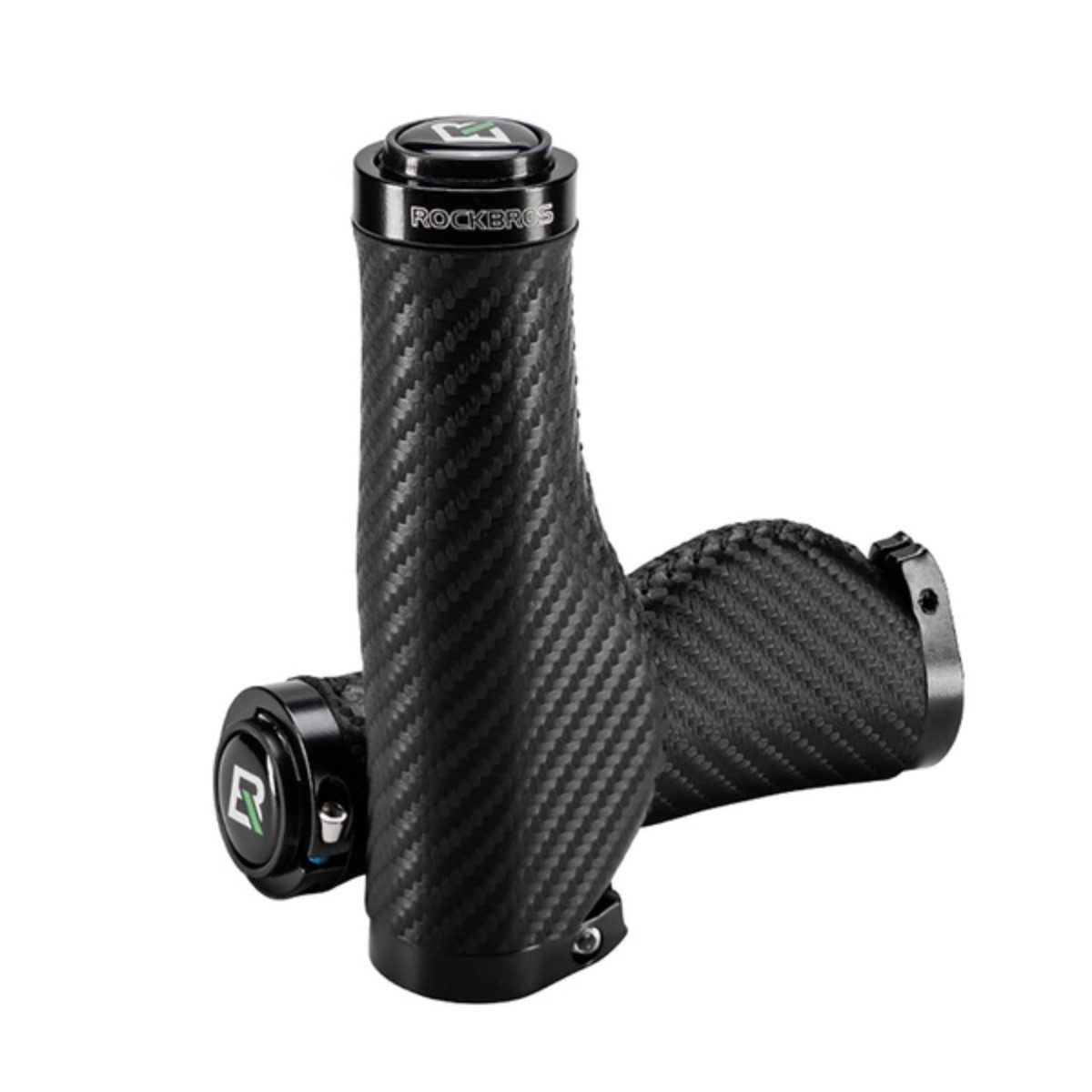 Fahrradlenkergriff Rockbros Bike Grips Twisted Ergonomische Anti-Rutsch-Griffe - Schwarz
