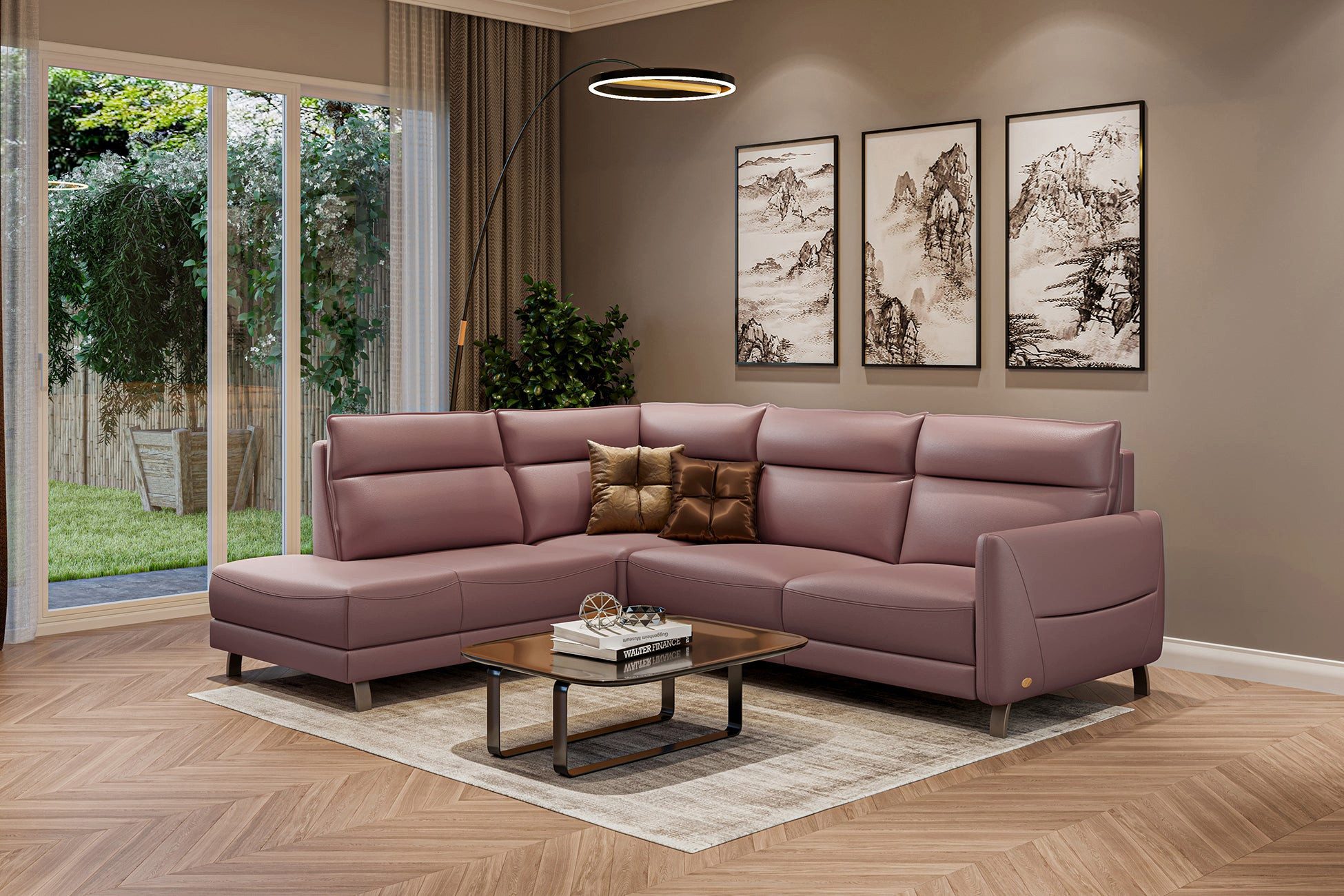 moebeloutlet.de Ecksofa Moebeloutlet.de Italian Luxus Ecksofa Leder - Entspannungsfunktion, Elektrische Relaxfunktion