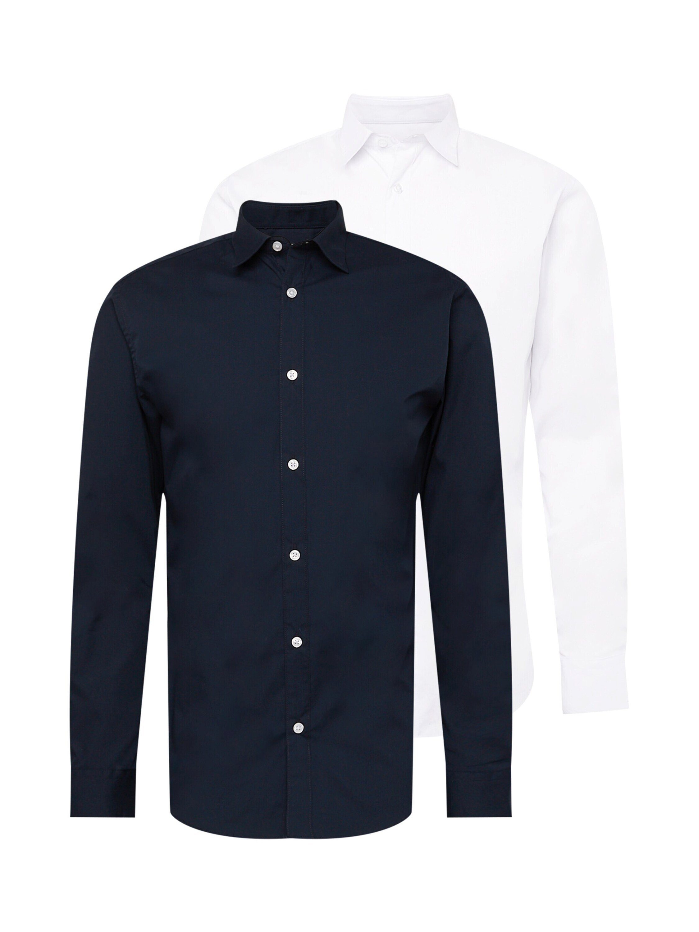Jack & Jones Langarmhemd JJJoe (2-tlg)