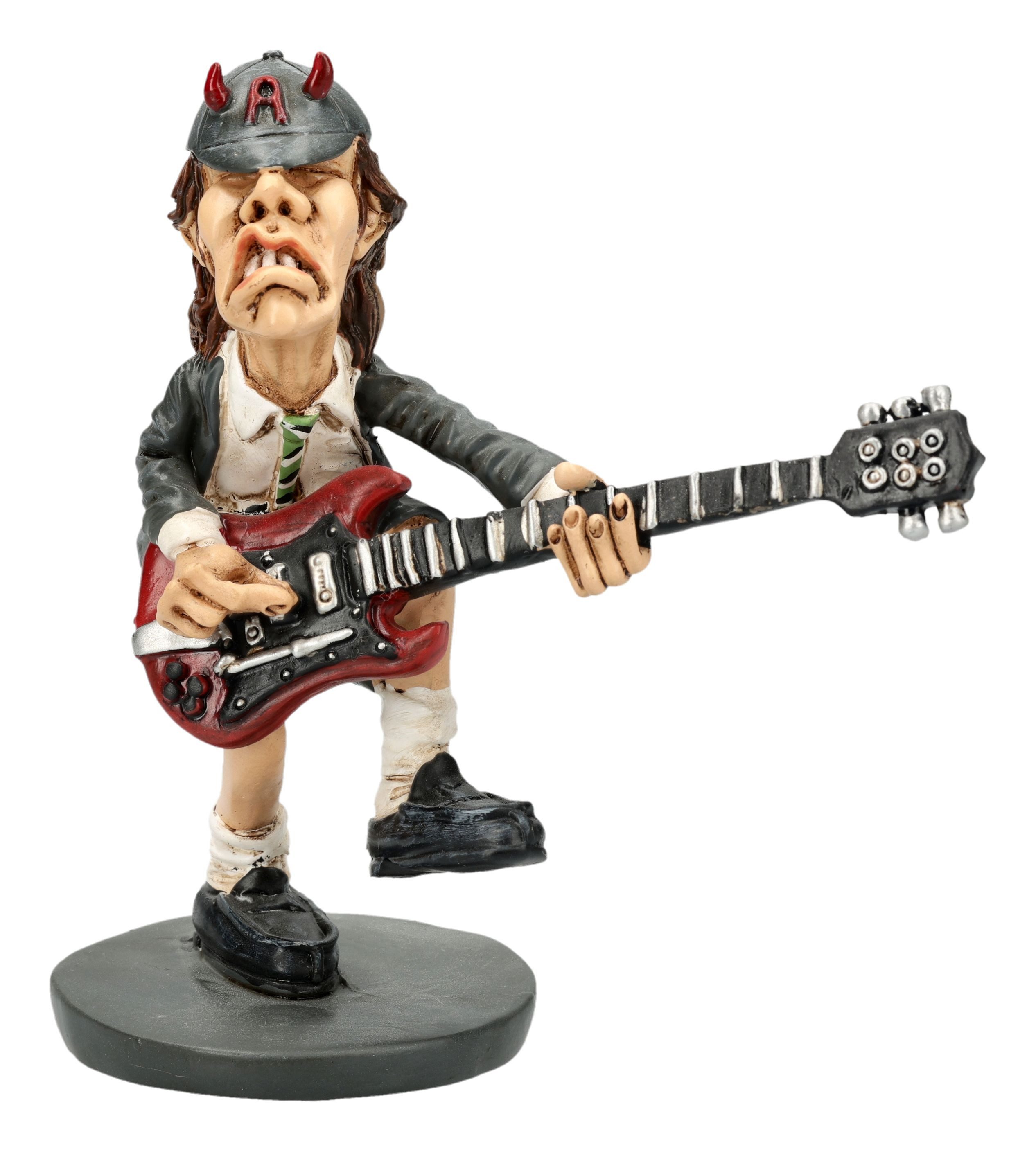 Figuren Shop GmbH Dekofigur Rockstar Figur Angus – Handbemalt Polyresin Sammlerfigur 10 cm Deko