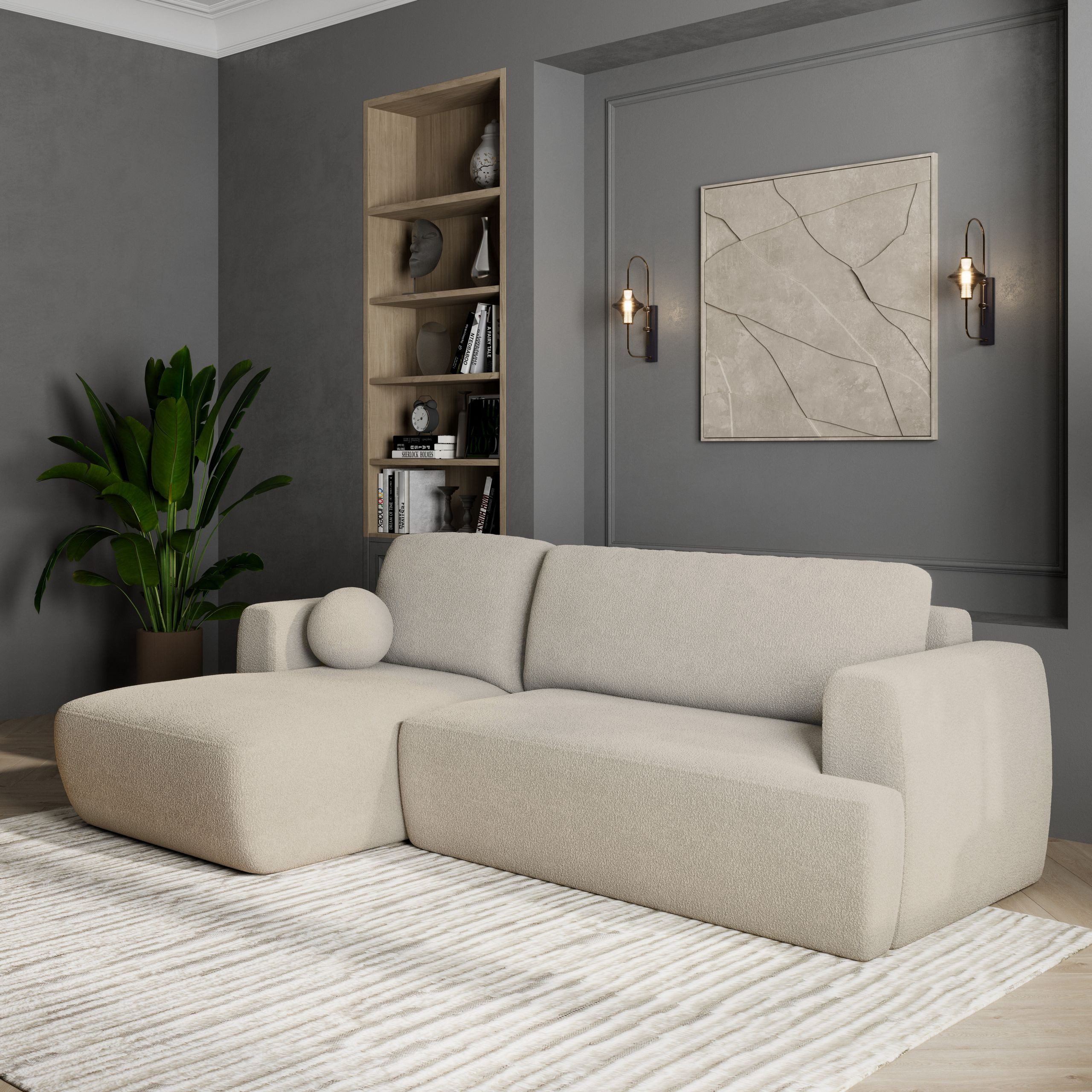 Masseno Ecksofa SENTI mit Schlaffunktion L-Form, günstig online kaufen