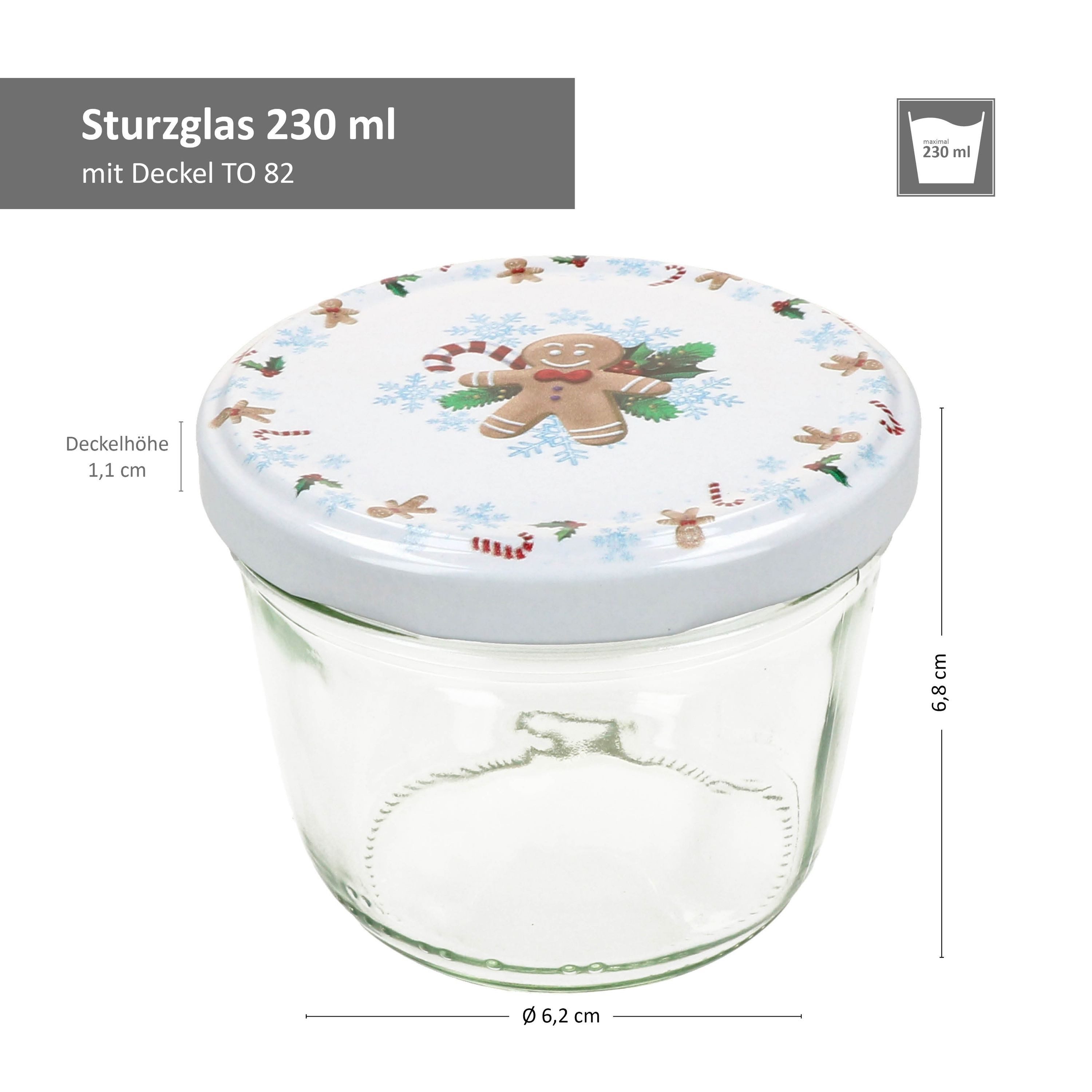 MamboCat Einmachglas 25er Set Sturzglas 230ml Einmachglas + Deckel TO82 Candyman eisblau, Glas – Bild 5 von 5