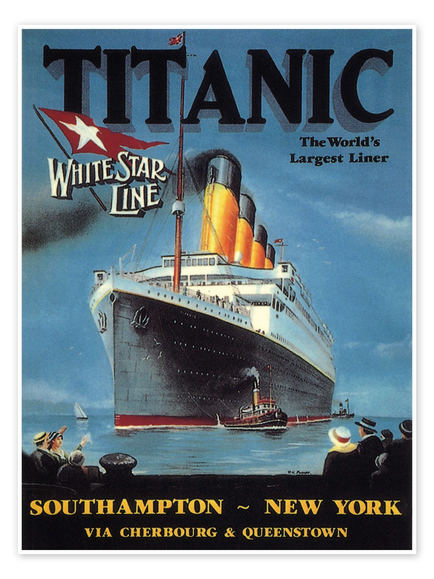 Posterlounge Poster Granger Collection, White Star Line "Titanic", 1912, Vi günstig online kaufen