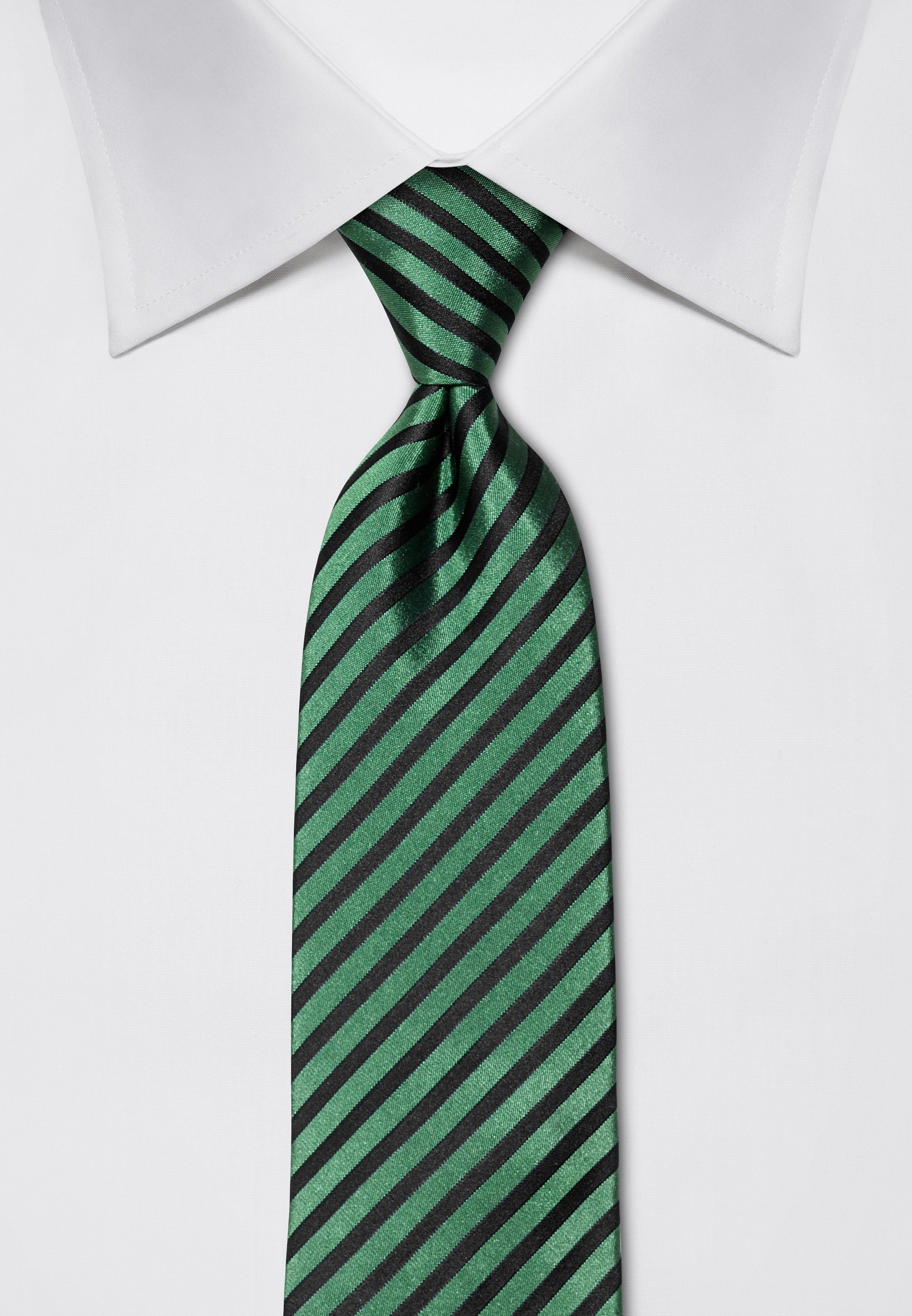 Boretti Vincenzo gestreift Krawatte grün
