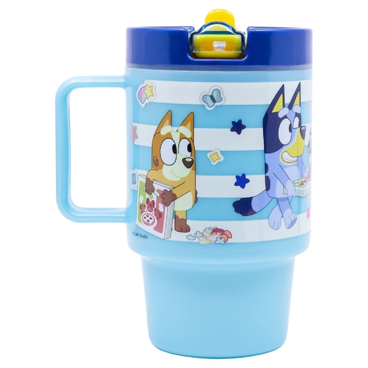 Storline Trinkflasche Bluey Becher Kunststoffbecher 530 ml mit Schraubdeckel