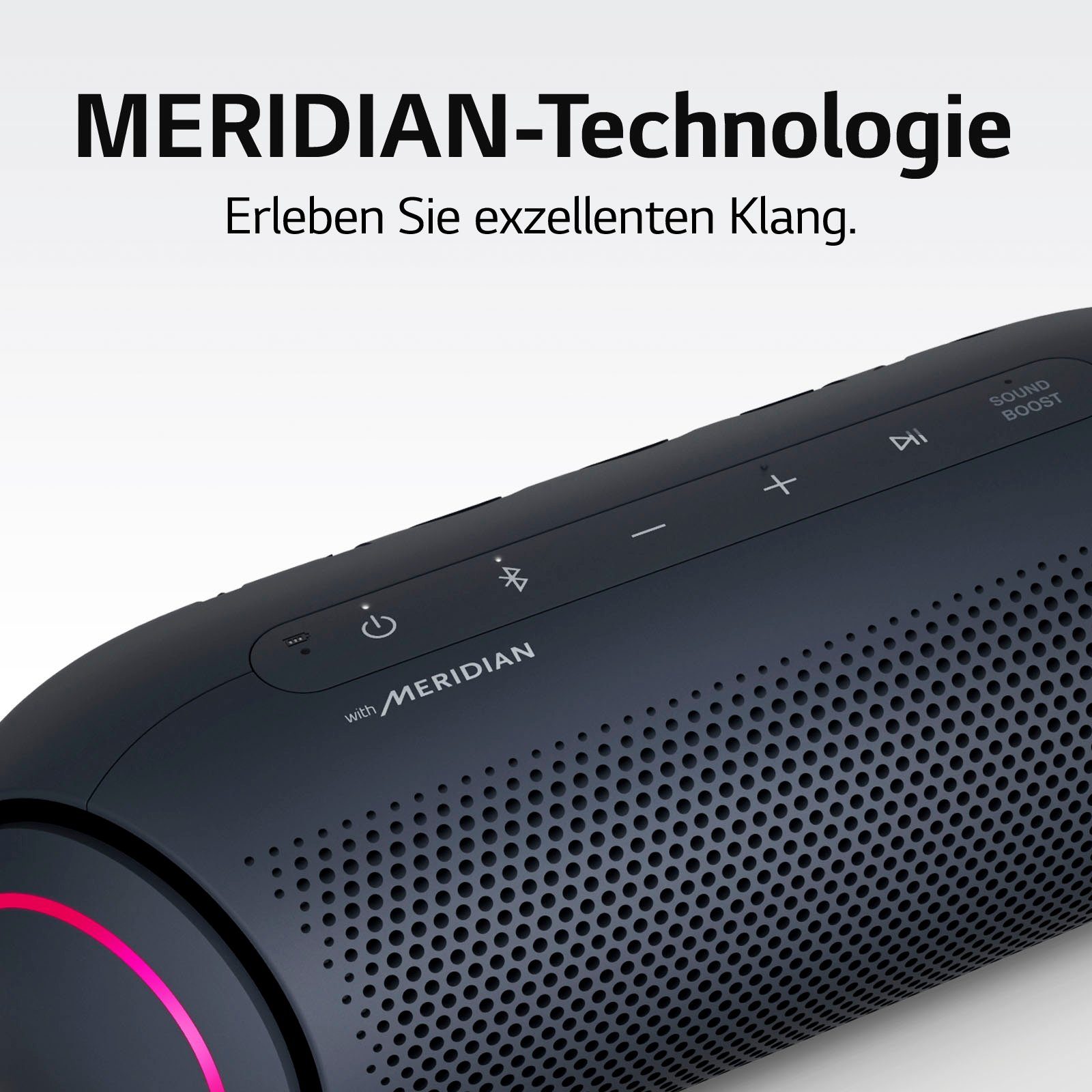 XBOOM (Bluetooth, Multipoint-Anbindung) Stereo Bluetooth-Lautsprecher Go LG PL5