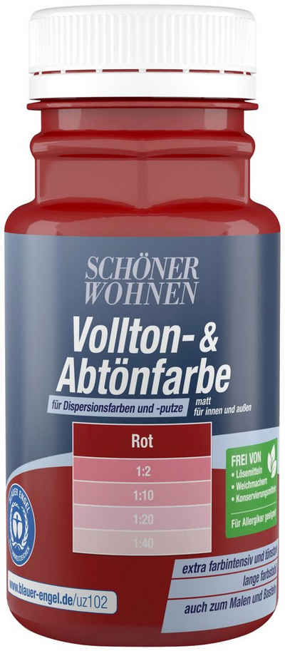 SCHÖNER WOHNEN FARBE Vollton- und Abtönfarbe Vollton- & Abtönfarbe, zum Abtönen von Dispersionsfarben und -putzen, farbintensiv