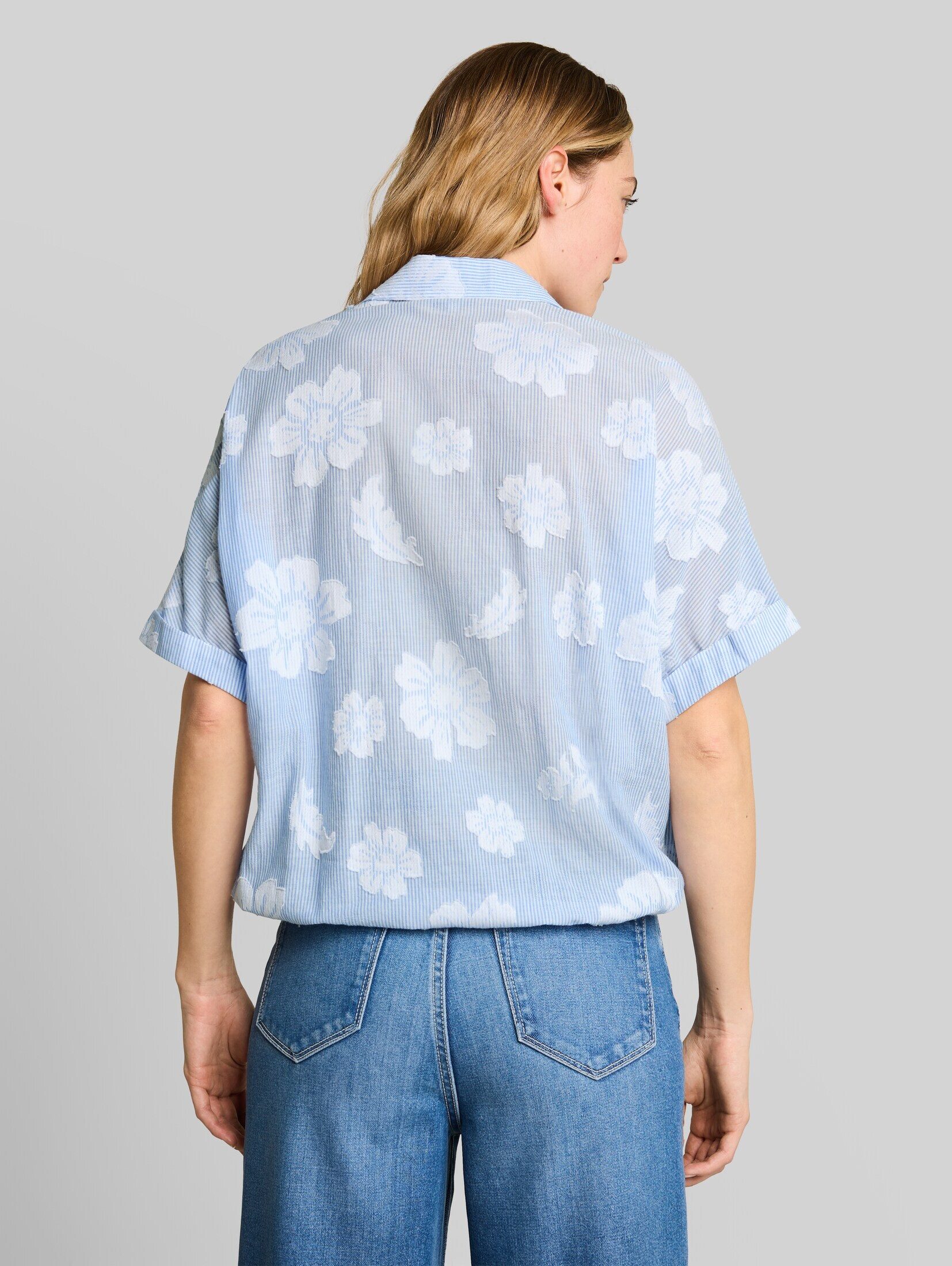 TOM TAILOR Kurzarmbluse Blusen & Shirts Oversize Bluse mit Blumenmuster