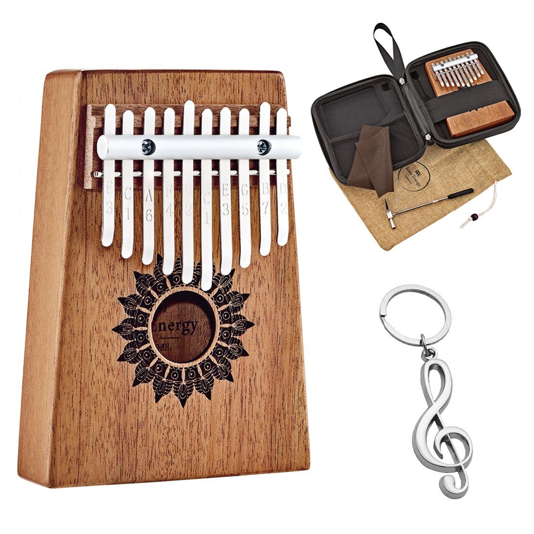 Kalimba Meinl Sonic Energy KL1008H Kalimba mit Anhänger