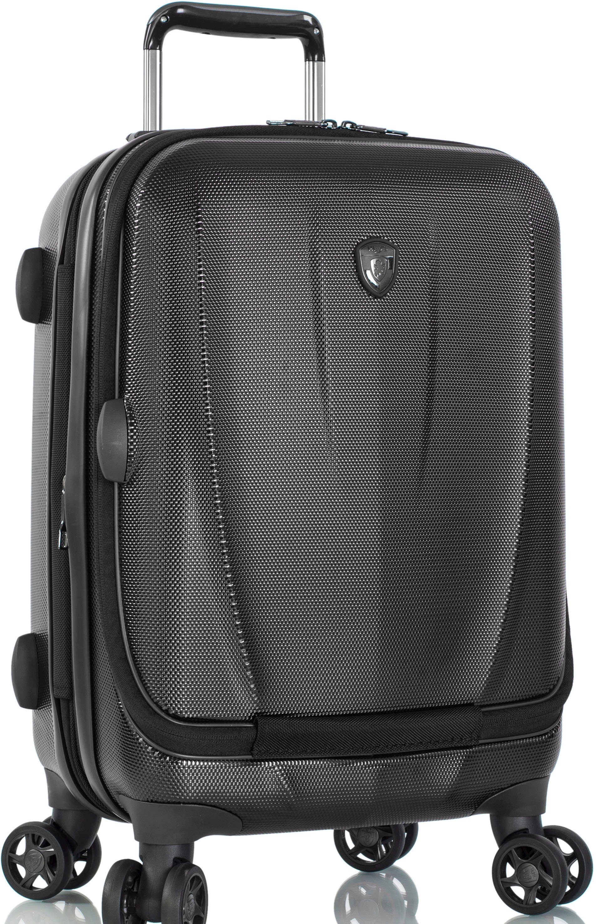 Heys Hartschalen-Trolley Vantage Smart Access, 53 cm, 4 Rollen, mit Frontzugangsfach; mit gepolsterter Laptoptasche black