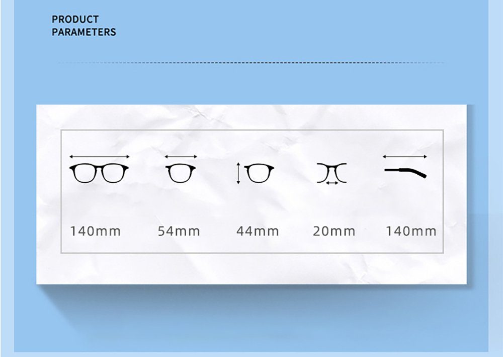 PACIEA Brille Mode Frauen ultra weiß light blue light anti Gläser