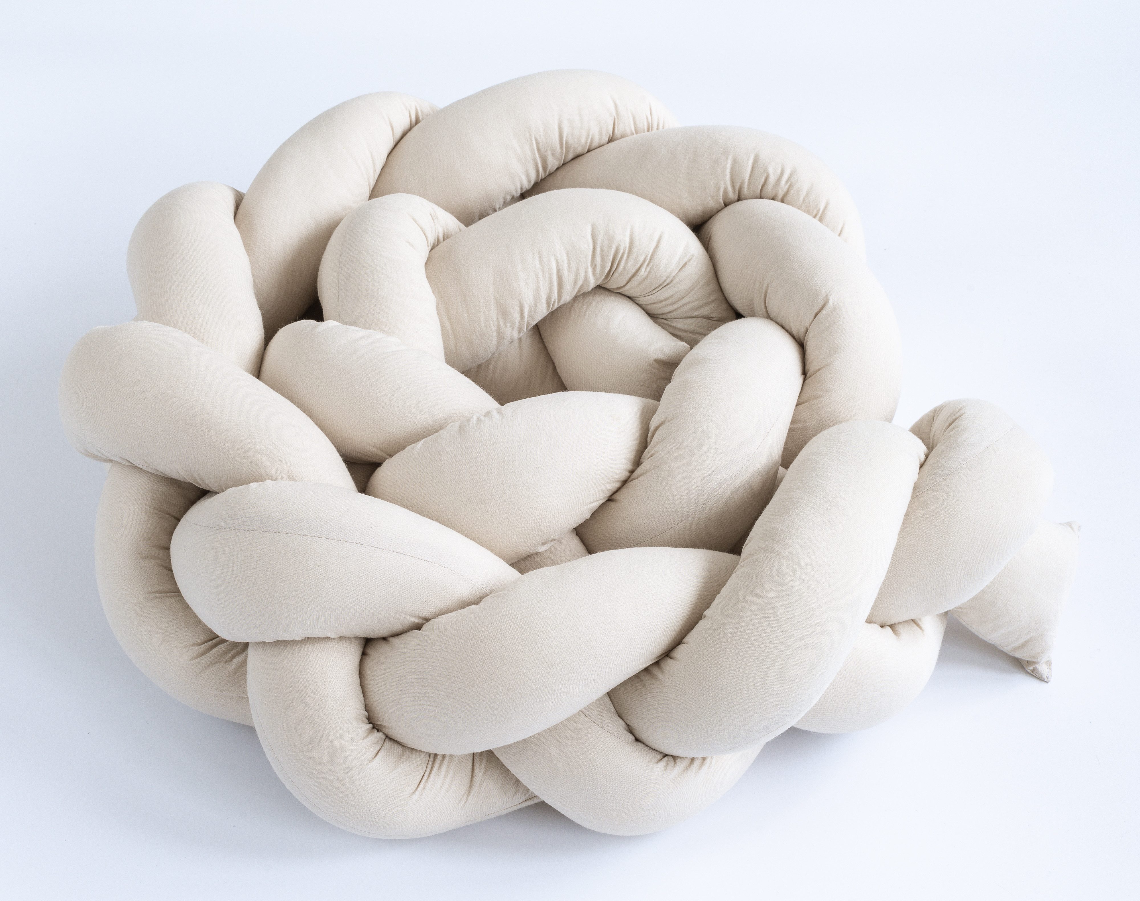 Loolay Nestchenschlange Geflochtenes Kissen Zierkissen Dekokissen Bettumran günstig online kaufen