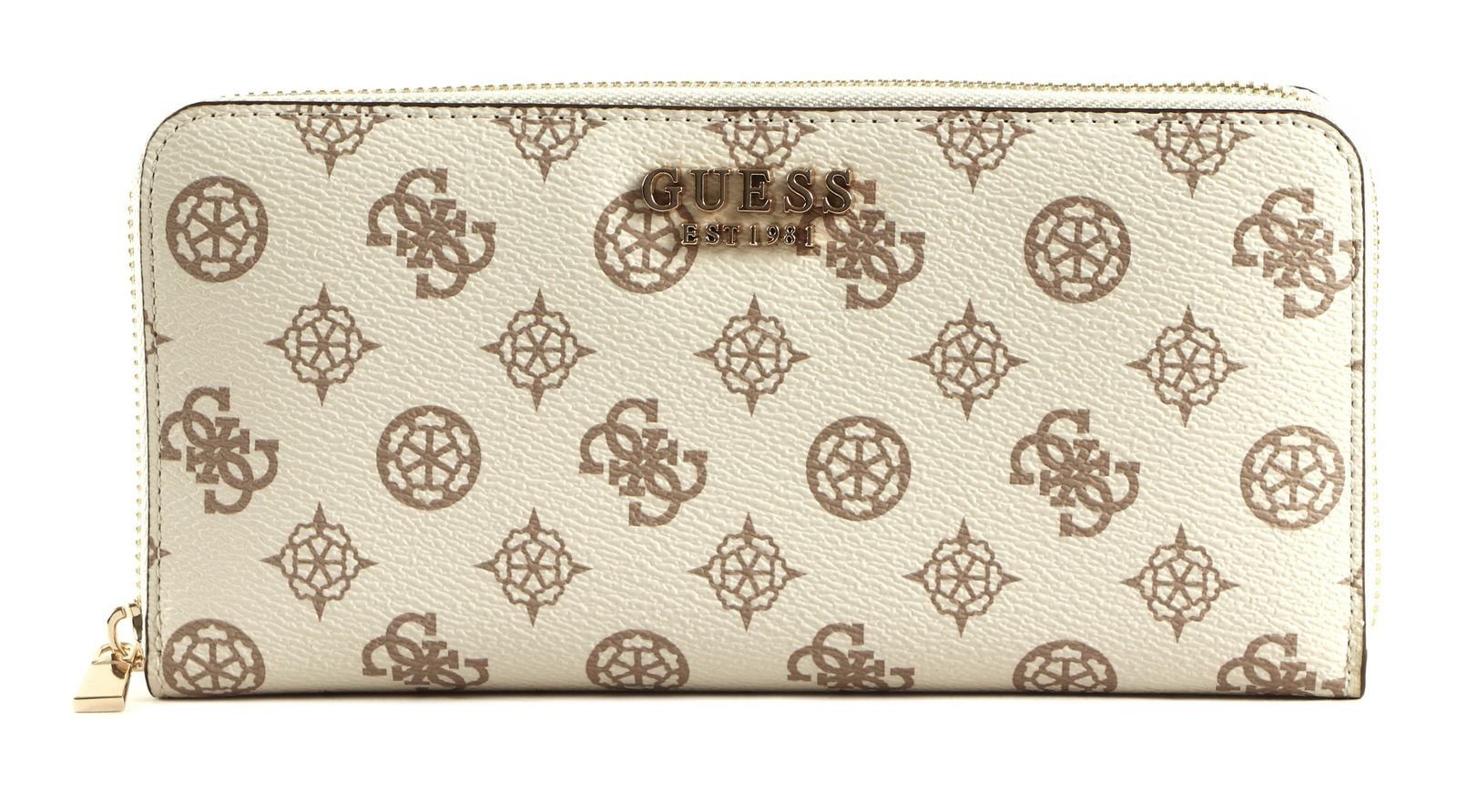 Cream Guess Logo Laurel Geldbörse