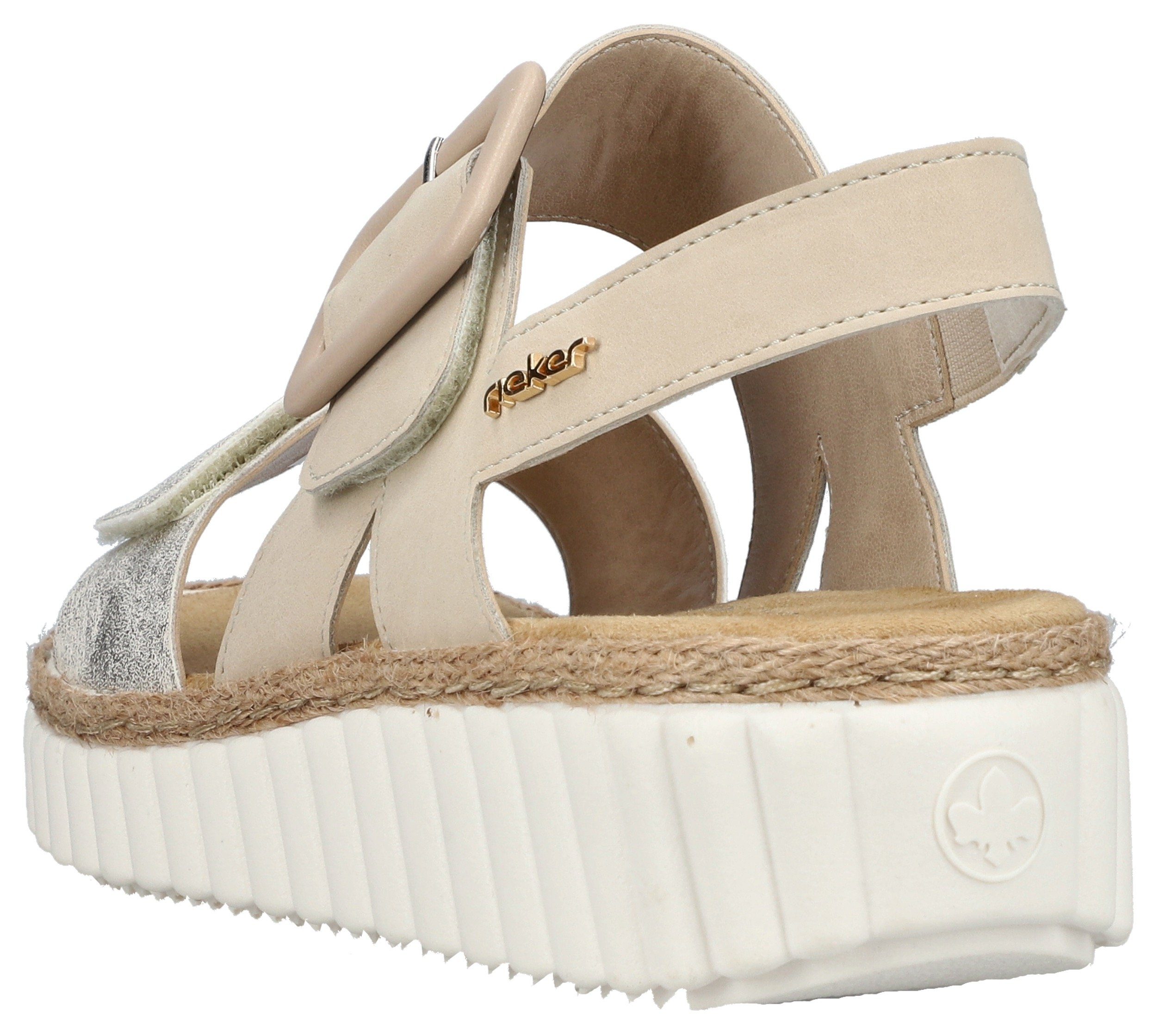 Rieker Plateausandale Sommerschuh, Sandalette, Keilabsatz, in bequemer Form