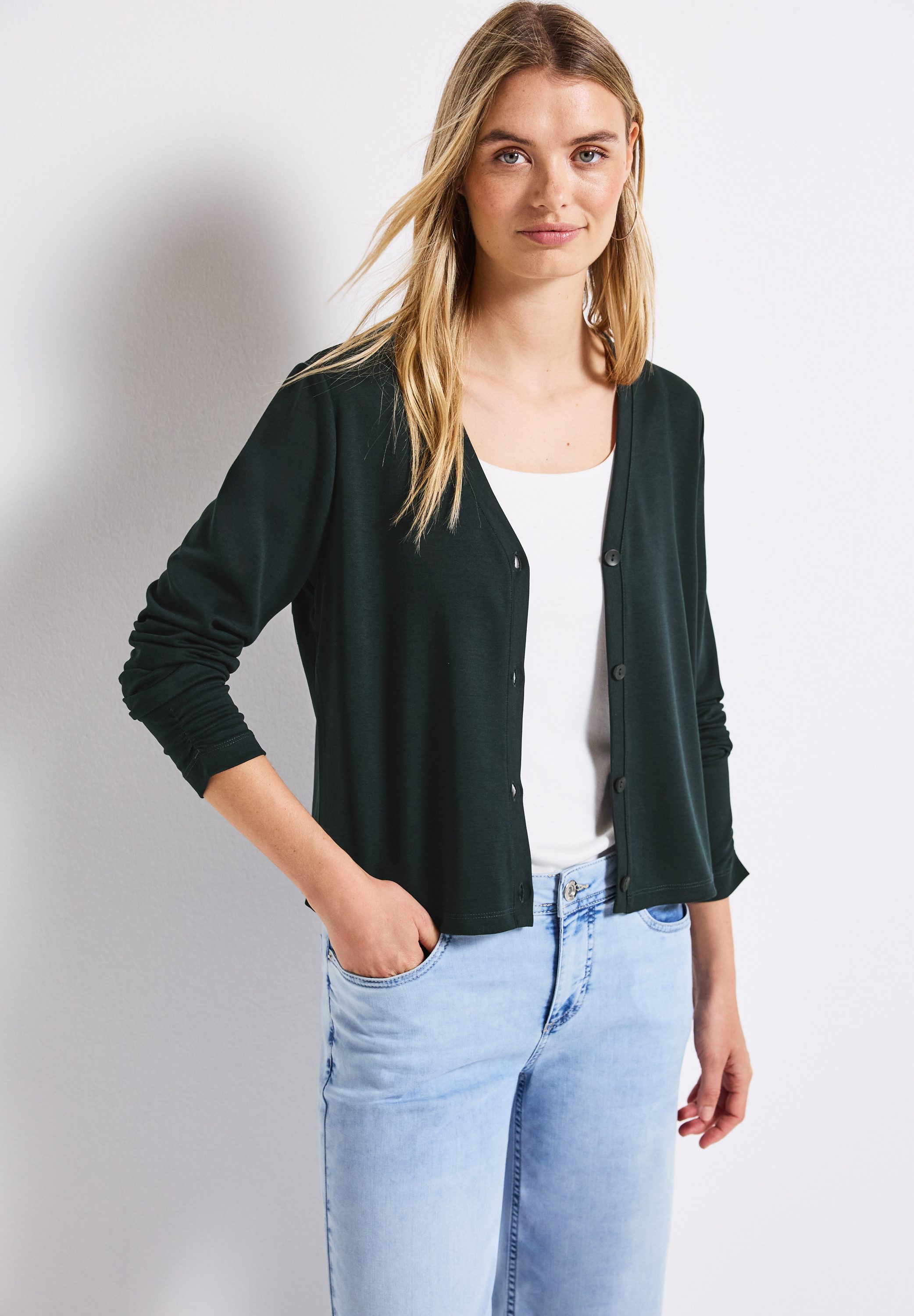 STREET ONE Shirtjacke im Silk-Look günstig online kaufen