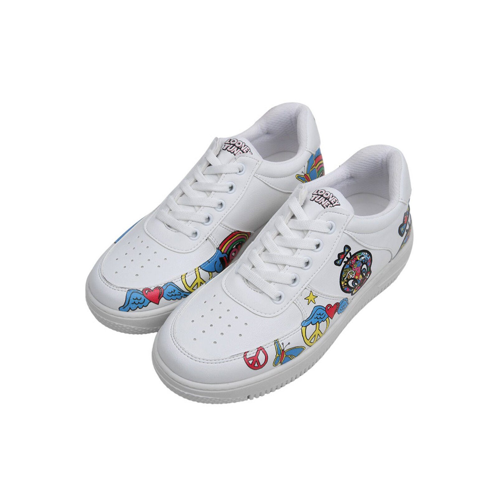 DOGO Dice Low-Top Sneaker Tweety Love Damen Sneaker Sneaker Handgefertigt