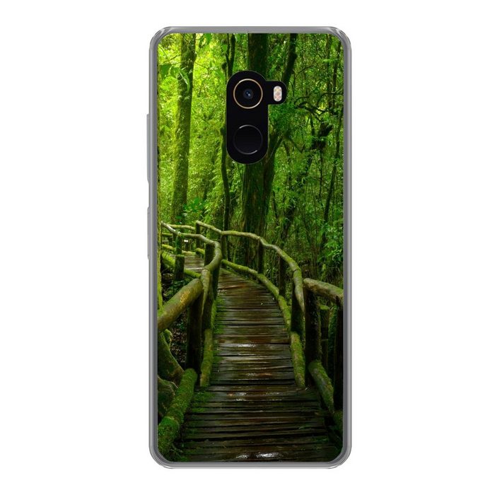 MuchoWow Handyhülle Dschungel - Brücke - Moos - Natur - Tropisch Phone Case Handyhülle Xiaomi Mi Mix 2 Silikon Schutzhülle