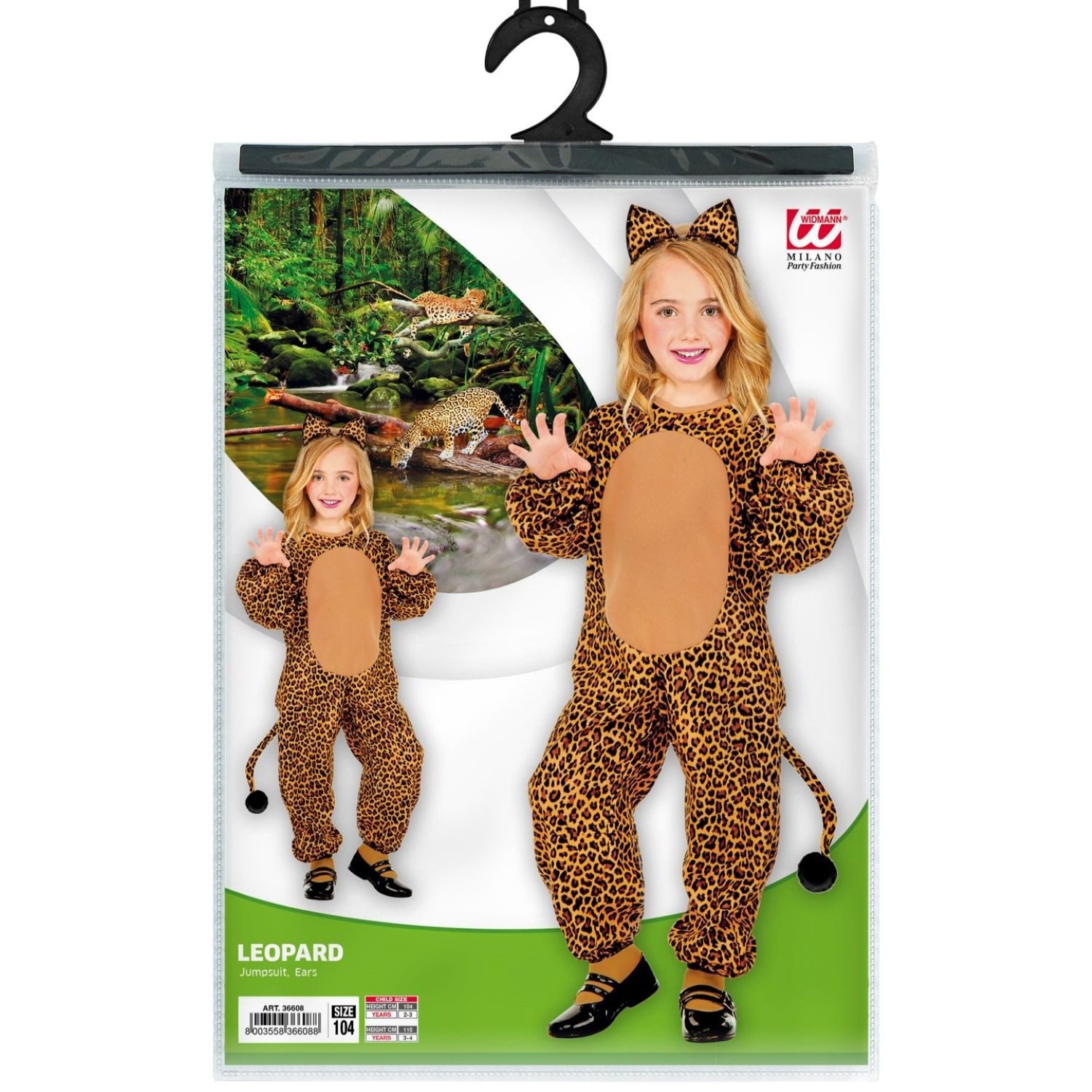 Widmann S.r.l. Kostüm Kinder Kostüm 'Leopard', Kostüm und Ohren