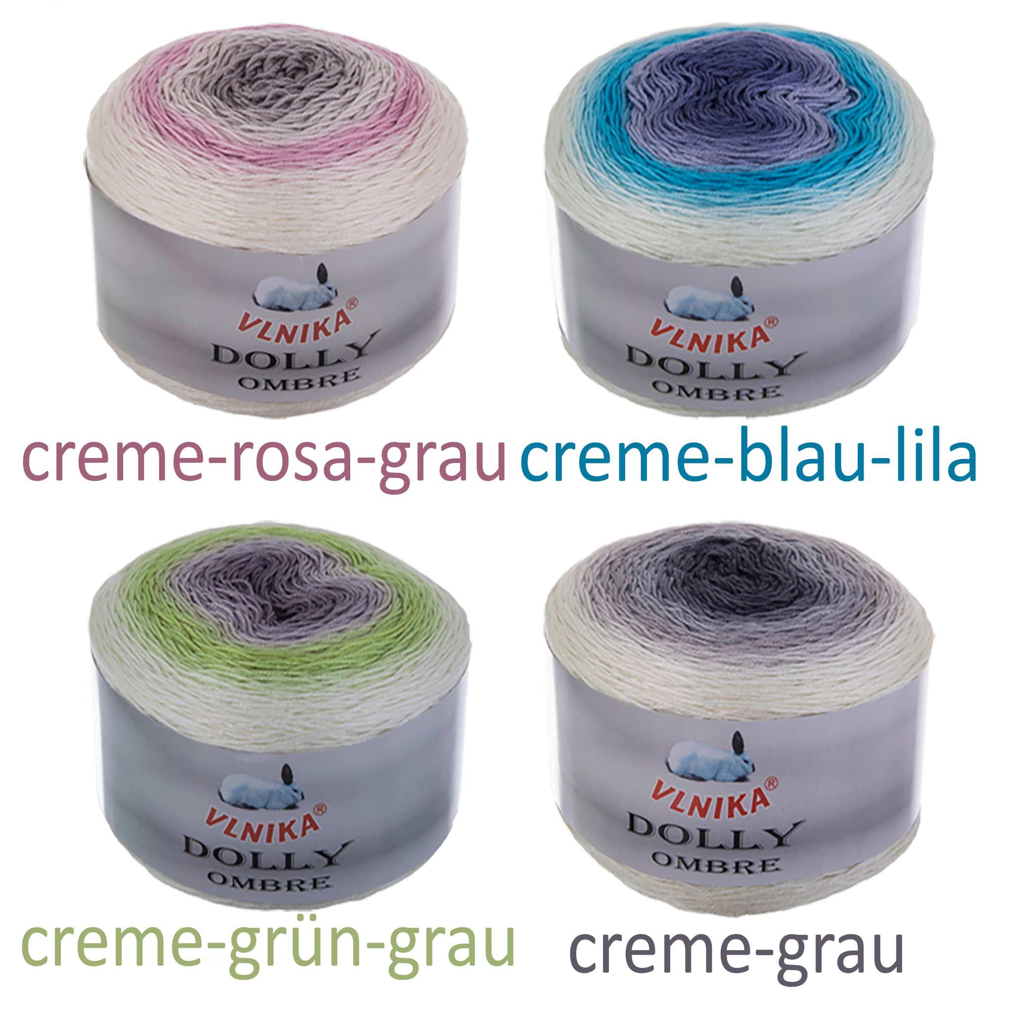 VLNIKA 2 x 250g Dolly Ombre Farbverlaufsgarn Bobbel Strickgarn Häkelwolle Häkelwolle, 875 m (2 Knäuel je 250g), Beigetöne