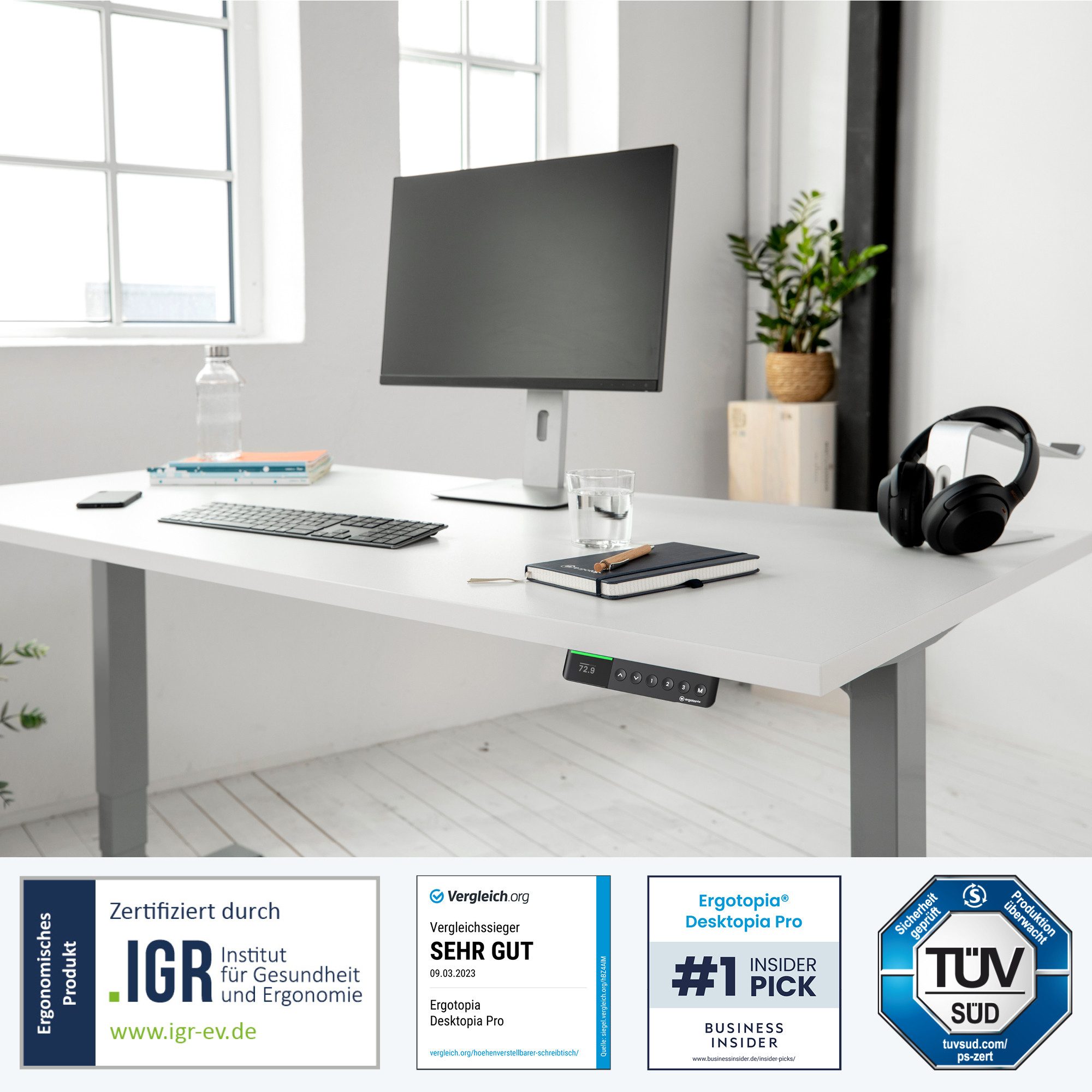 Ergotopia Schreibtisch Desktopia Pro X elektrisch günstig online kaufen