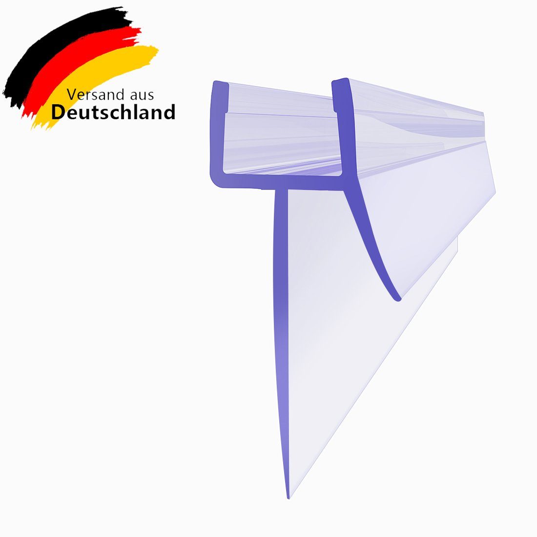 SONNI Duschdichtung Duschdichtung PVC Ersatzdichtung für 7mm/ 8mm Glas 70/80/90/100/120cm, L: 70 cm, Wasserabweiser,Duschprofil, Schwallschutz