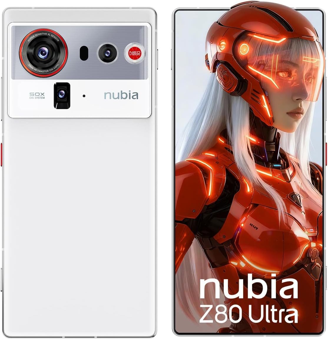Nubia ZTE Nubia Z80 Ultra 5G Handy, 512GB/16GB RAM, Snapdragon 8 Elite Gen 5 Smartphone (6.85 Zoll, 512 GB Speicherplatz, 50 MP Kamera)