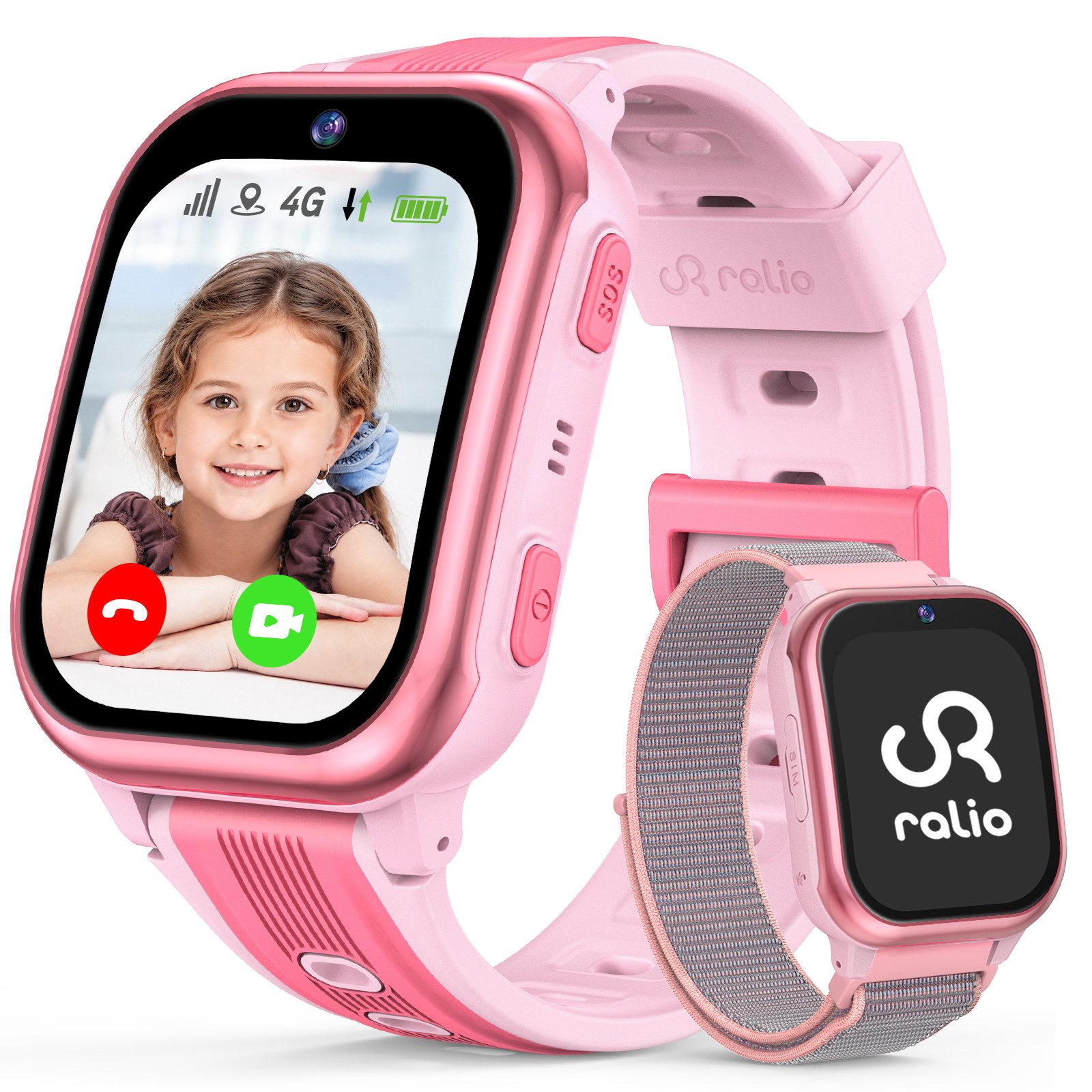 Ralio R5 Plus GPS Smartwatch Kinder mit 2-3 Tage Akkulaufzeit Smartwatch