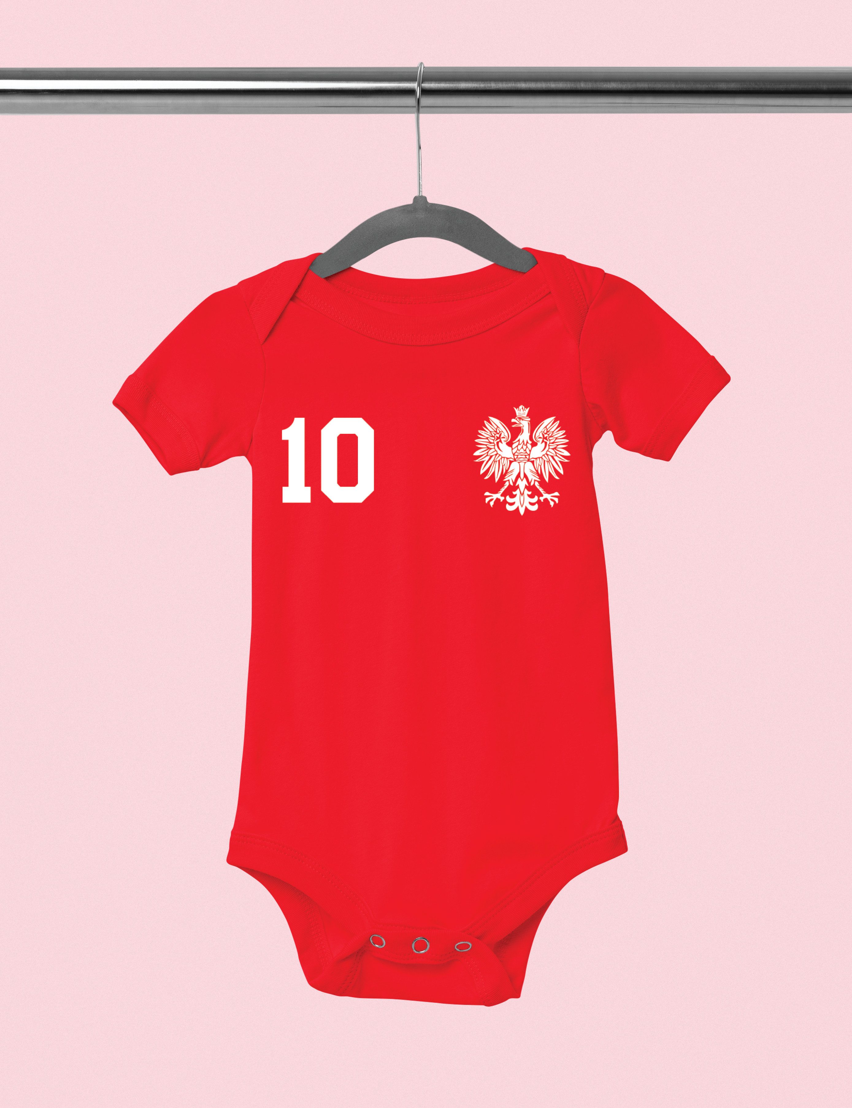 Youth Designz Kurzarmbody Polen Kinder Baby Body Strampler mit trendigem Motiv