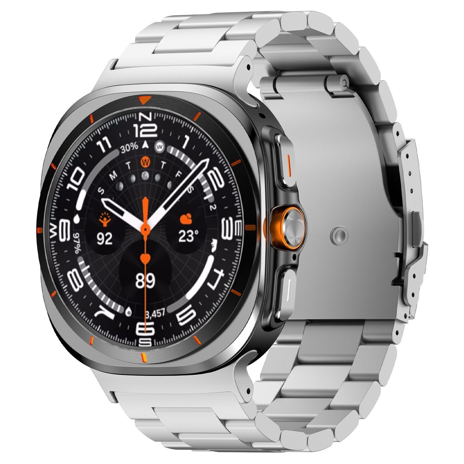 Wigento Smartwatch-Armband Für Samsung Galaxy Watch Ultra 47mm Three Bead M günstig online kaufen