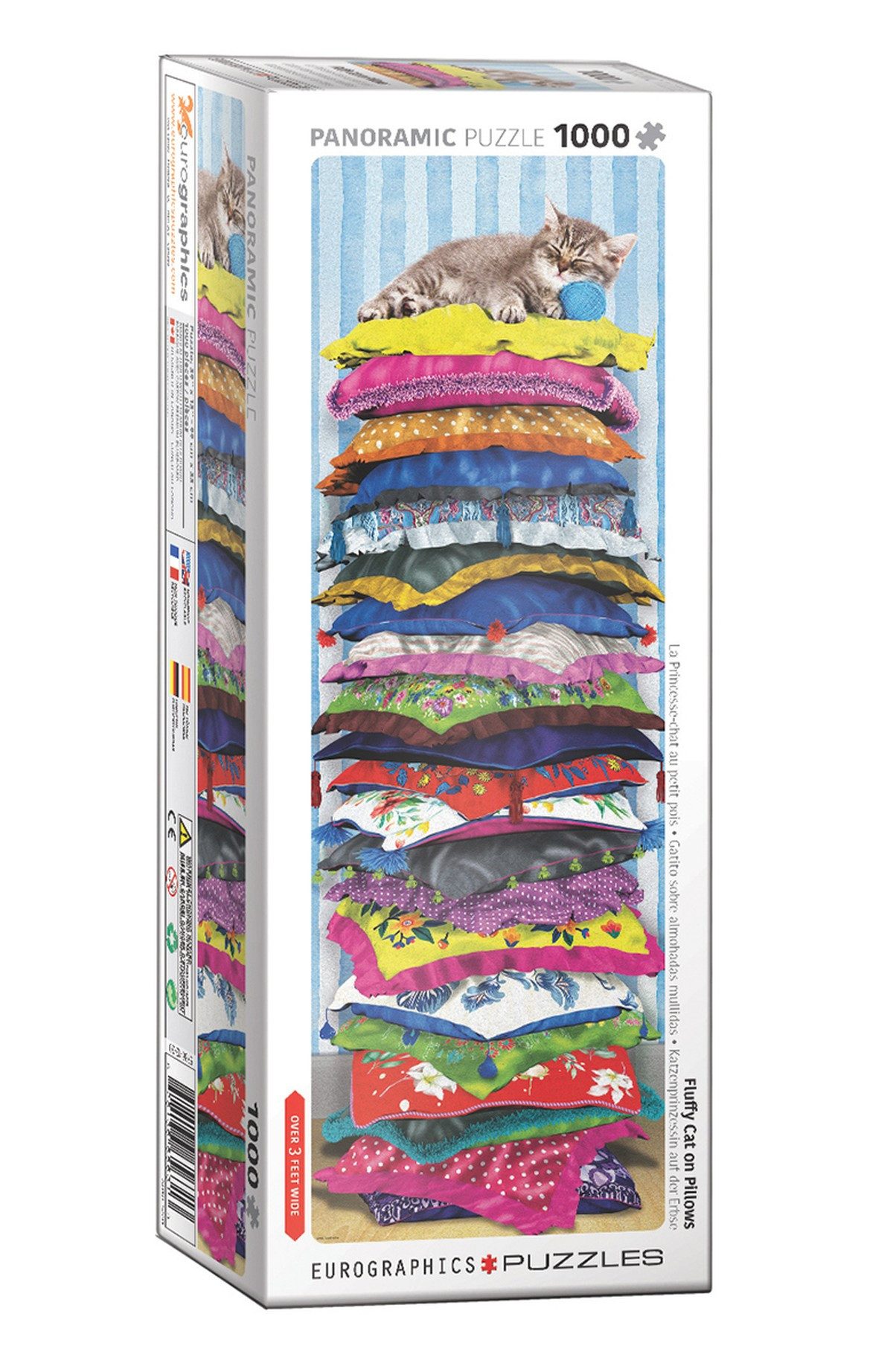 EUROGRAPHICS Puzzle Eurographics 6010-5631 - Katzenprinzessin auf der Erbse, Panorama P..., Puzzleteile