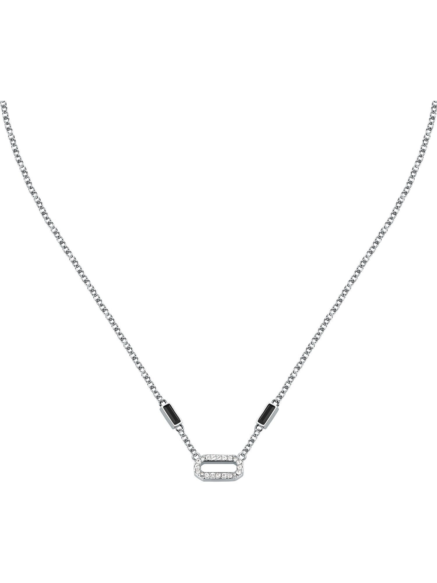 KARL LAGERFELD Collier Karl Lagerfeld Damen-Kette Edelstahl 2 Kristall