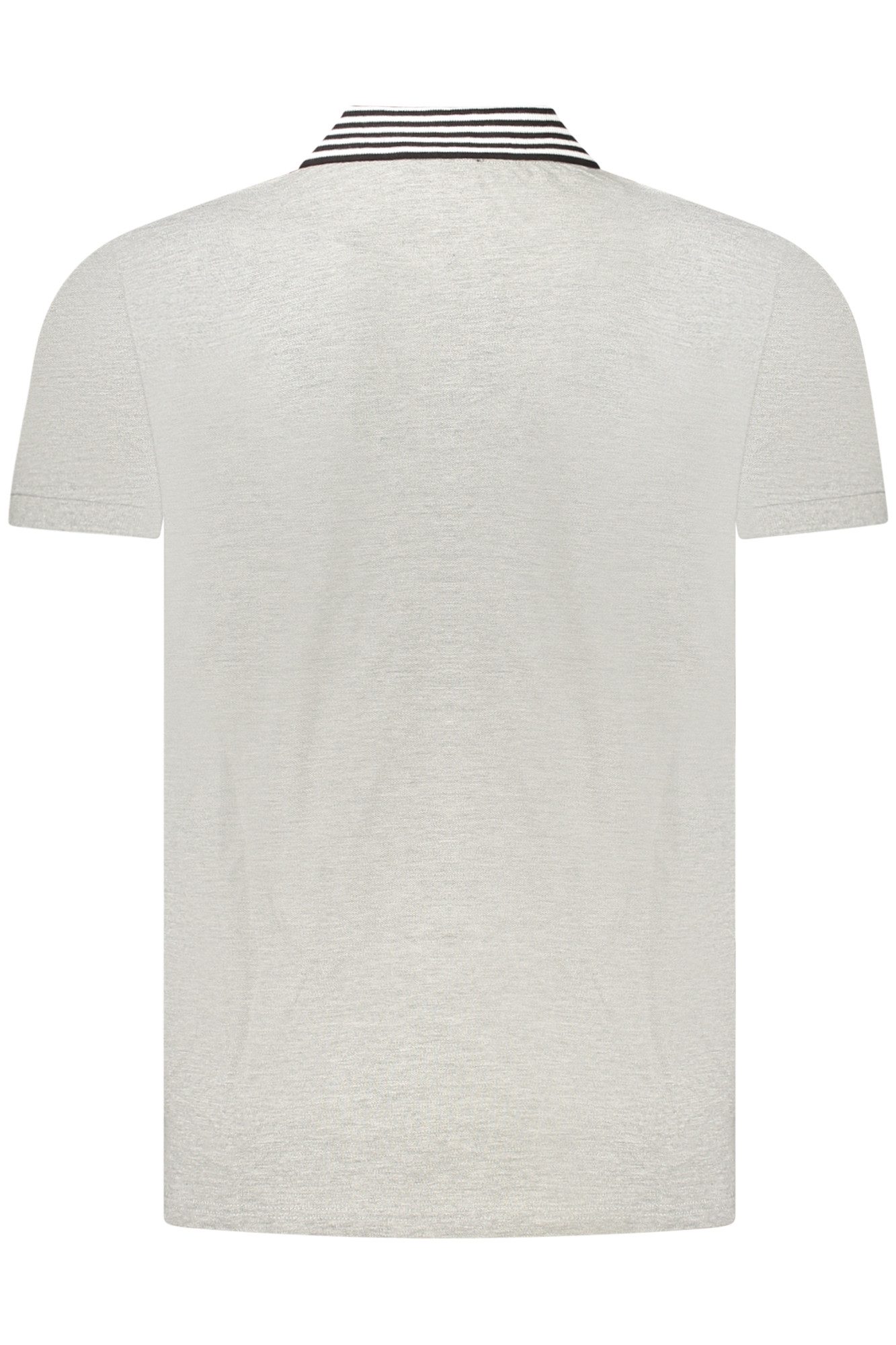 Cavalli Class Poloshirt Graues Herren Kurzarm-Poloshirt mit Druck und