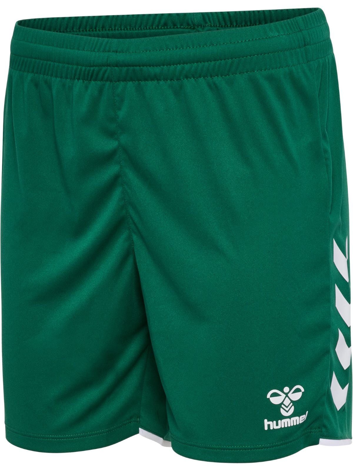 hummel Sporthose hmlCORE 2.0 Shorts (angenehmes Tragegefühl) kurz dunkelgrün/weiss