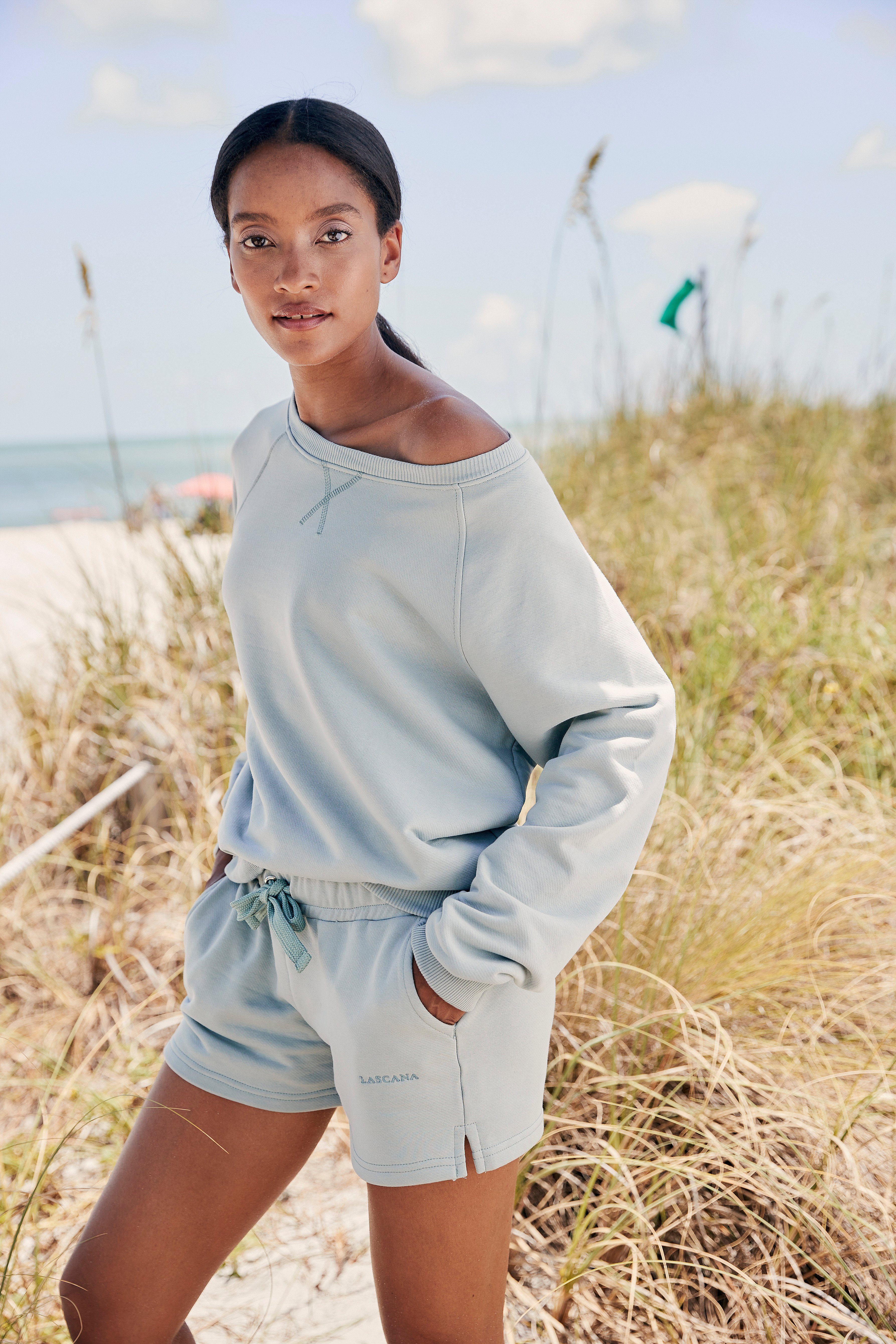 LASCANA Sweatshirt aus organischer Baumwolle, Loungewear