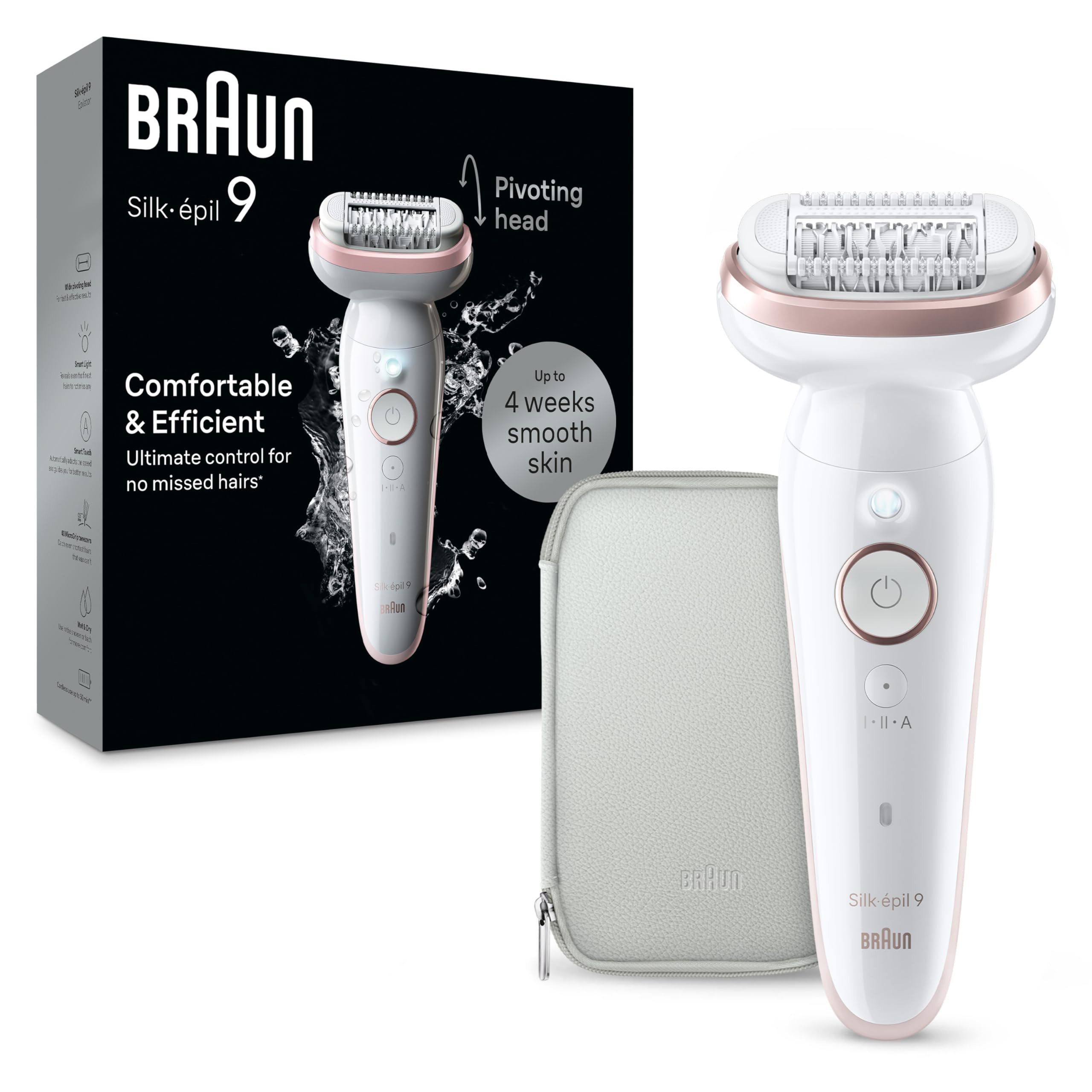 Braun Epilierer SES9000, Akku, Wasserfest, Leise, Komfortabel