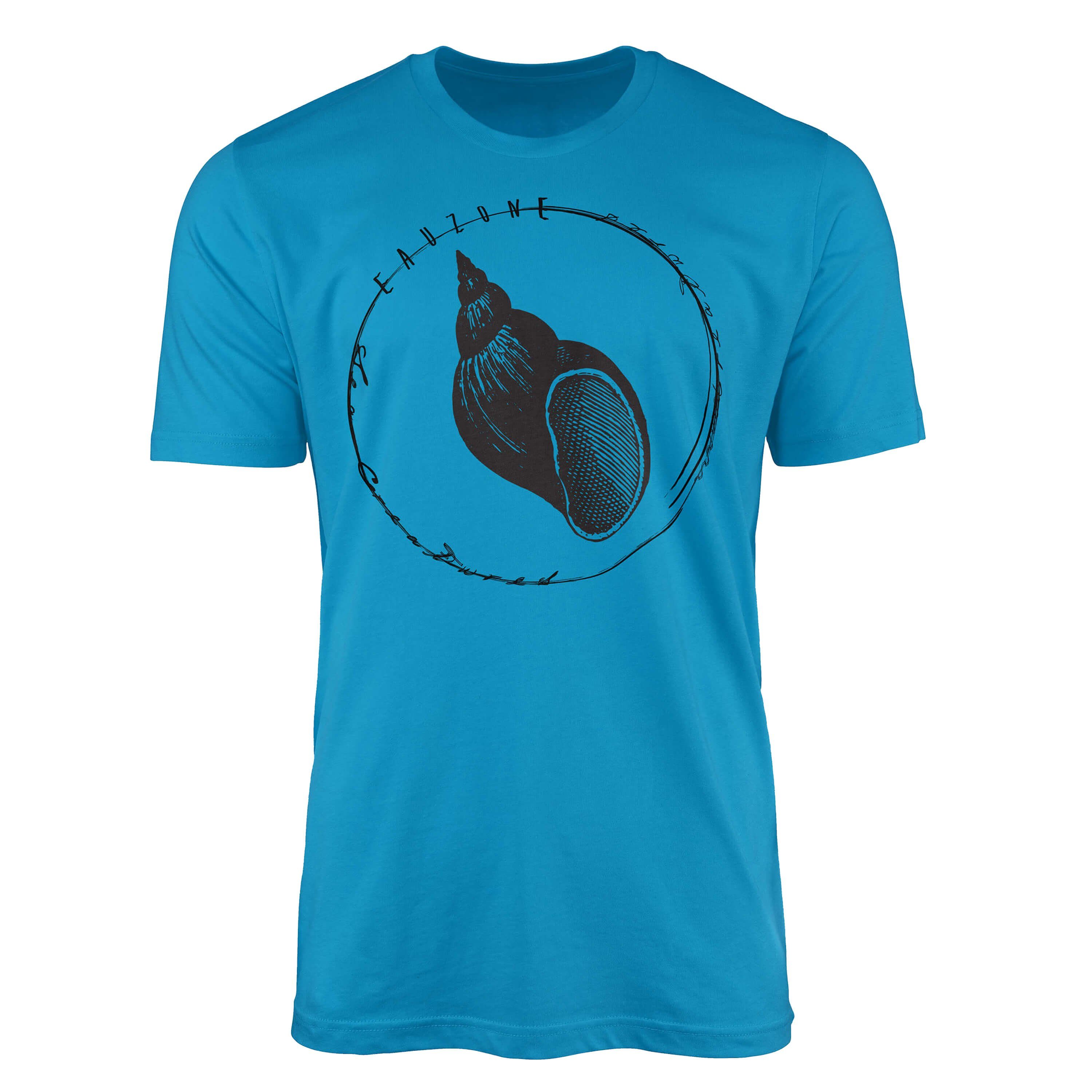 Atoll sportlicher Sea Struktur und 032 Creatures, Sea Sinus Fische / - Serie: feine Tiefsee T-Shirt T-Shirt Schnitt Art