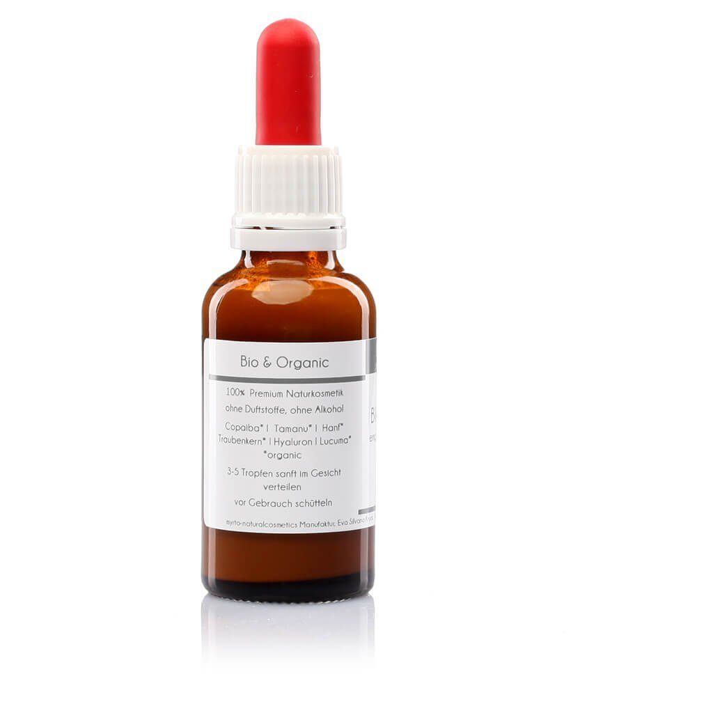 myrto Naturkosmetik Gesichtsserum Bio Copaiba Blemish Serum – bei unreiner Haut, Pickeln und Akne,  Pickelserum für empfindliche & reife Mischhaut  ohne Alkohol