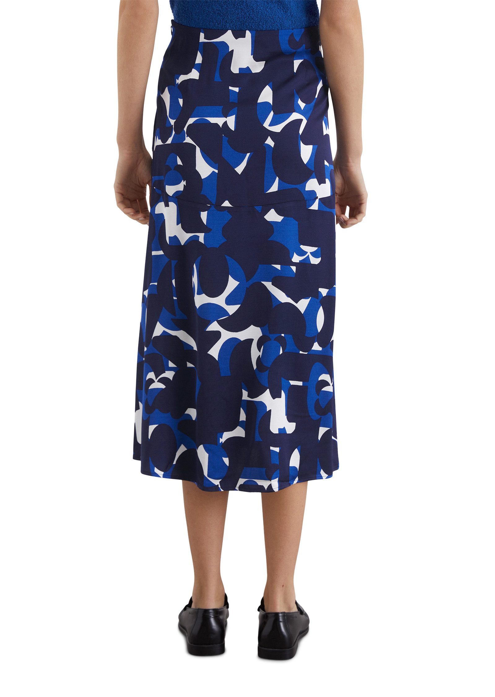 Marc O'Polo Satinrock in ausgestellter A-Linie geschnitten günstig online kaufen