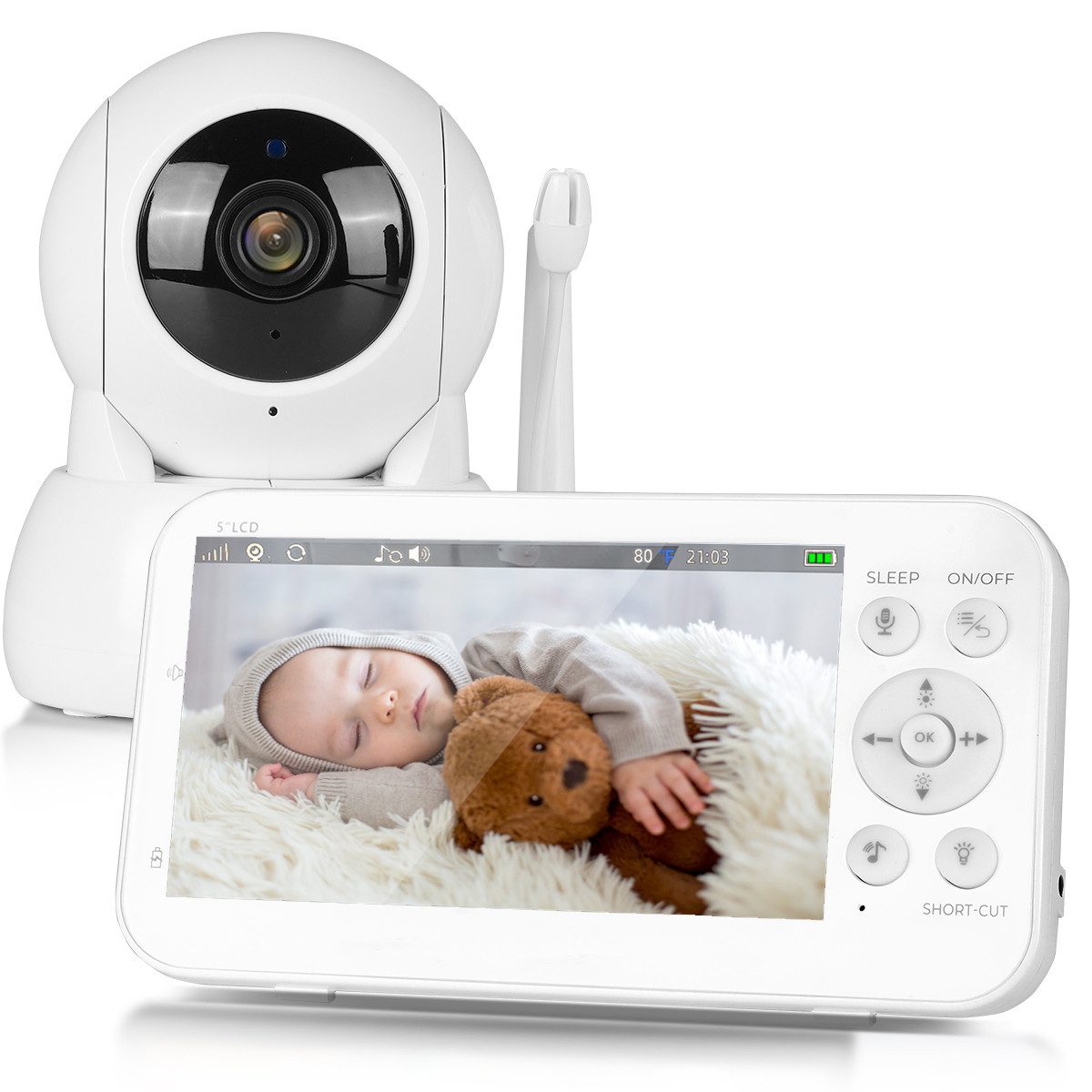 Babyphone Babyphone mit Kamera, Video Baby Monitor, Video-Babyphone