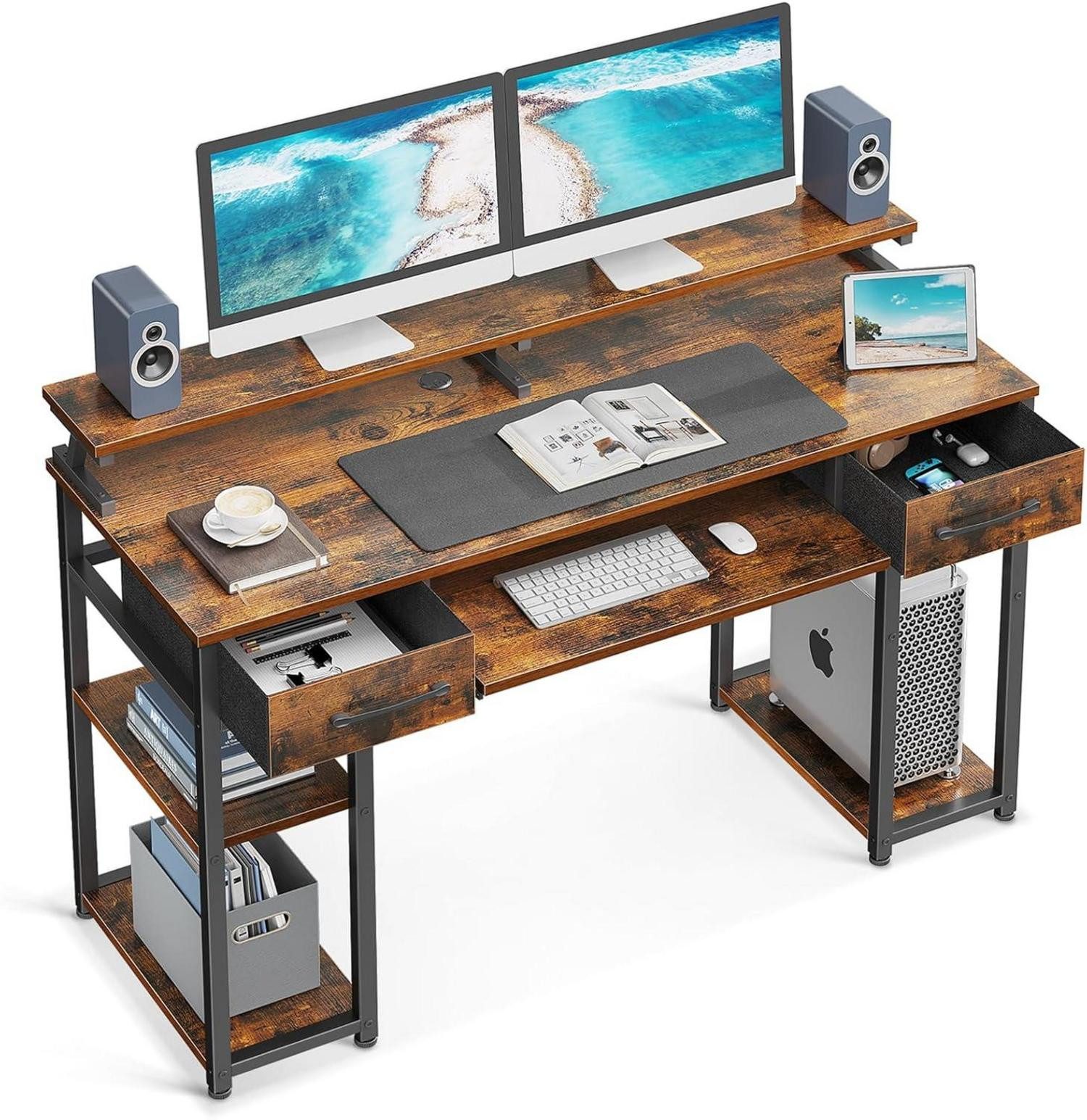 LuxusKollektion Schreibtisch Schreibtisch 120x48x90cm Holz mit günstig online kaufen
