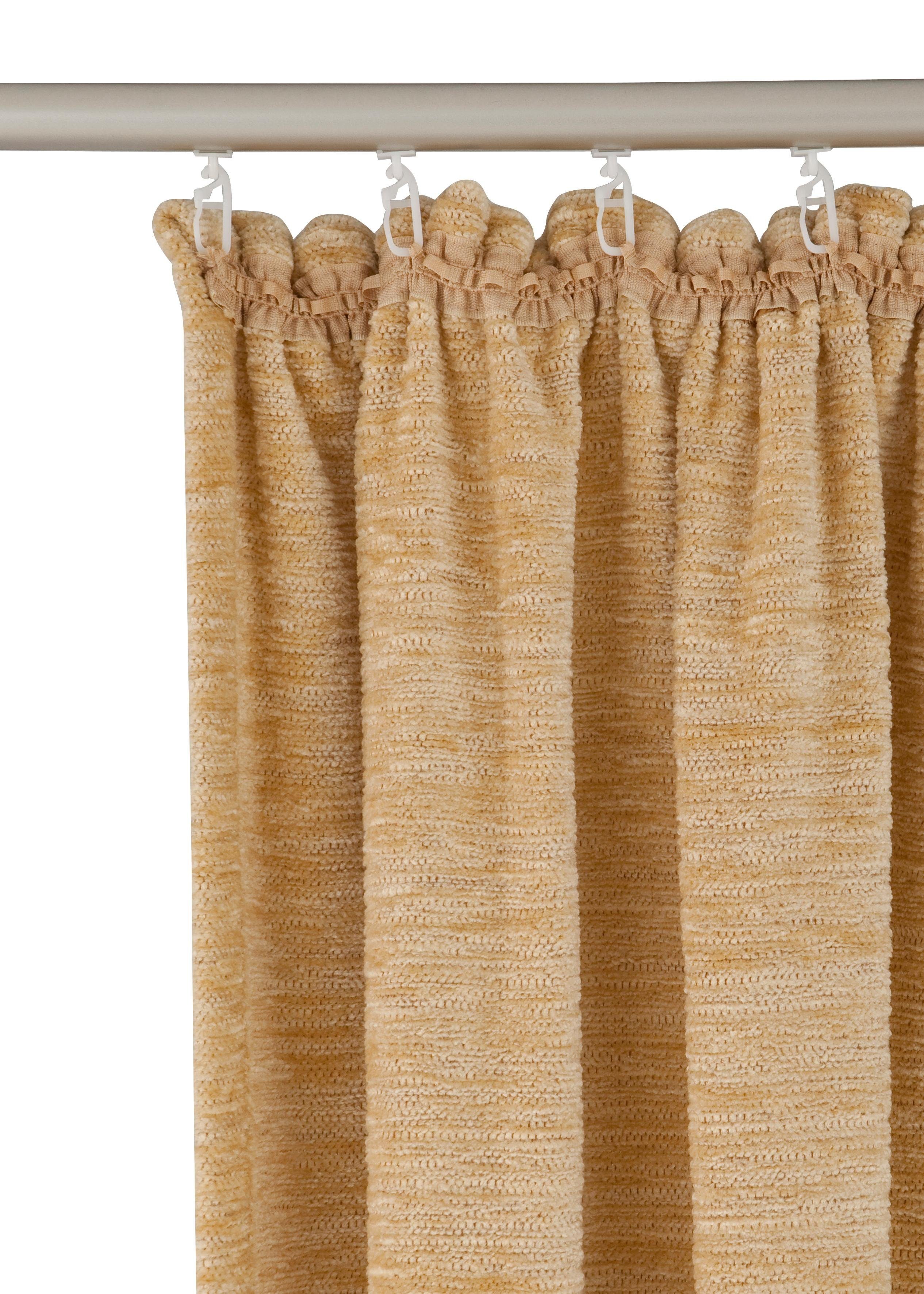 Kräuselband Trondheim g/m², (1 beige Chenille St), Vorhang Wirth, 328 blickdicht,