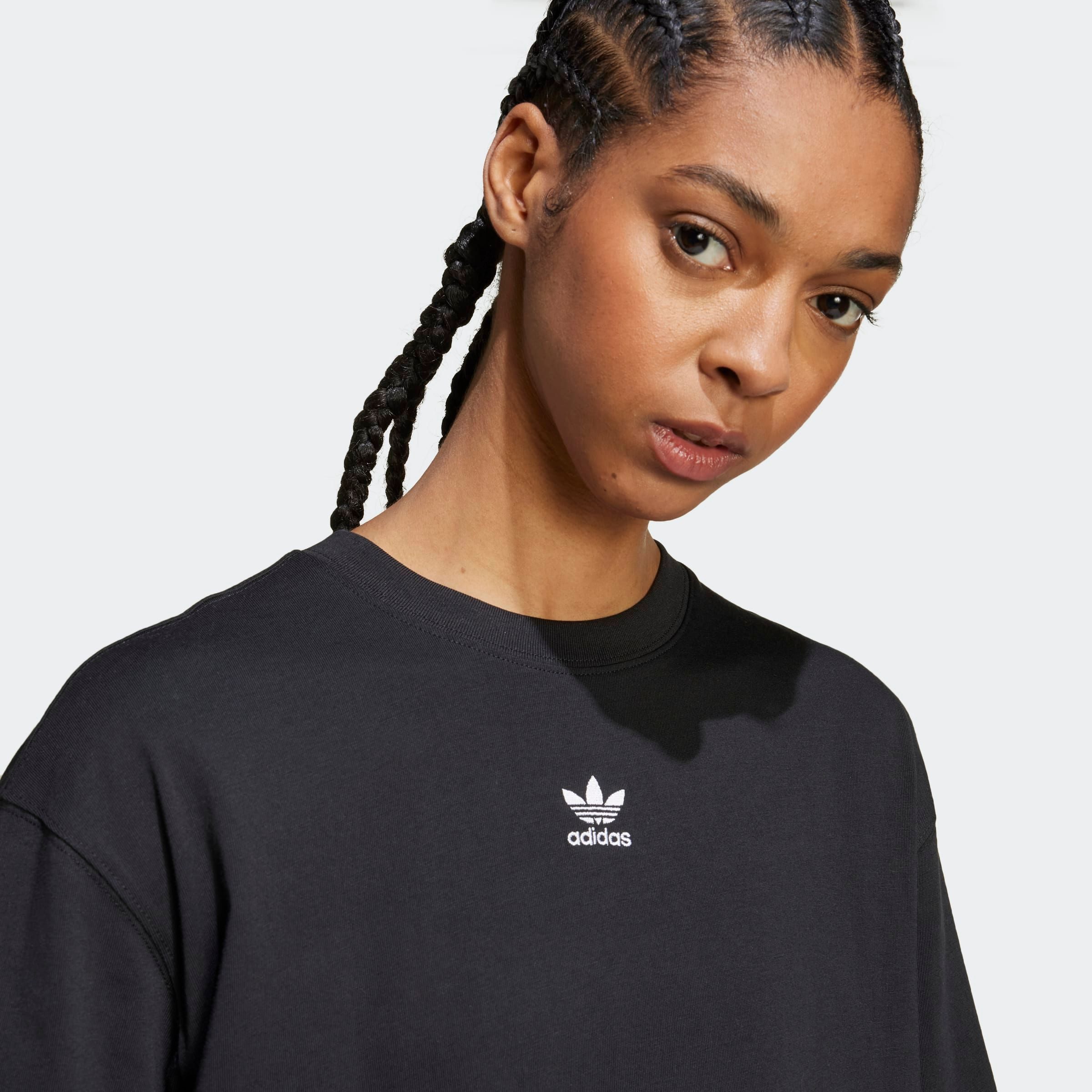 adidas Originals T-Shirt ESS BOYFR TEE sportlicher Stil, Kurzarm, aus Baumwolljersey